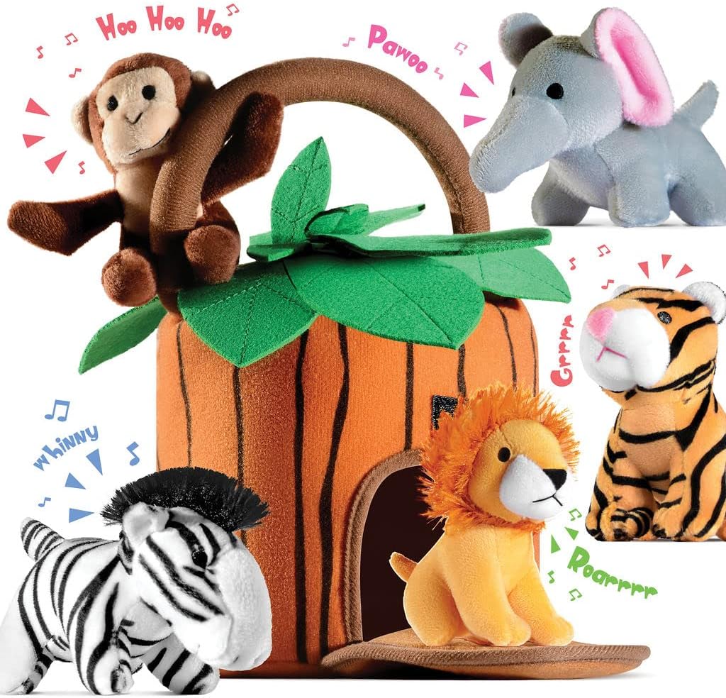 Play22 Plush Talking Stuffed Animals Jungle Set... Play22 Plush Talking Stuffed Animals Jungle Set...