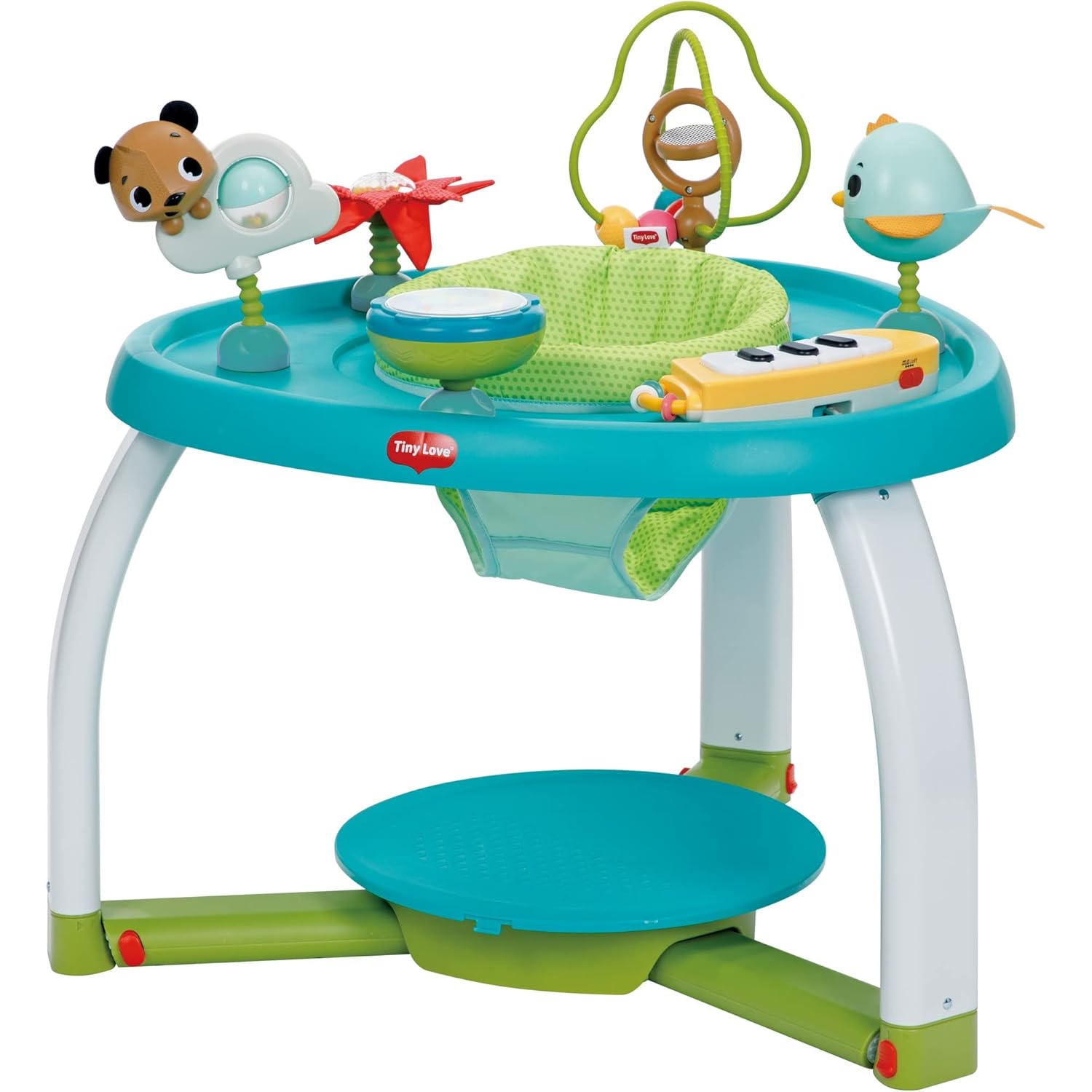 Tiny Love 5-in-1 Stationary Activity Center, 5 Modes of use: Tummy time, Stationary Activity Center, Baby Balance Board, Toddler Activity Table, Child Table and Chair, TL Meadow Days Tiny Love 5-in-1 Stationary Activity Center, 5 Modes of use: Tummy time, Stationary Activity Center, Baby Balance Board, Toddler Activity Table, Child Table and Chair, TL Meadow Days