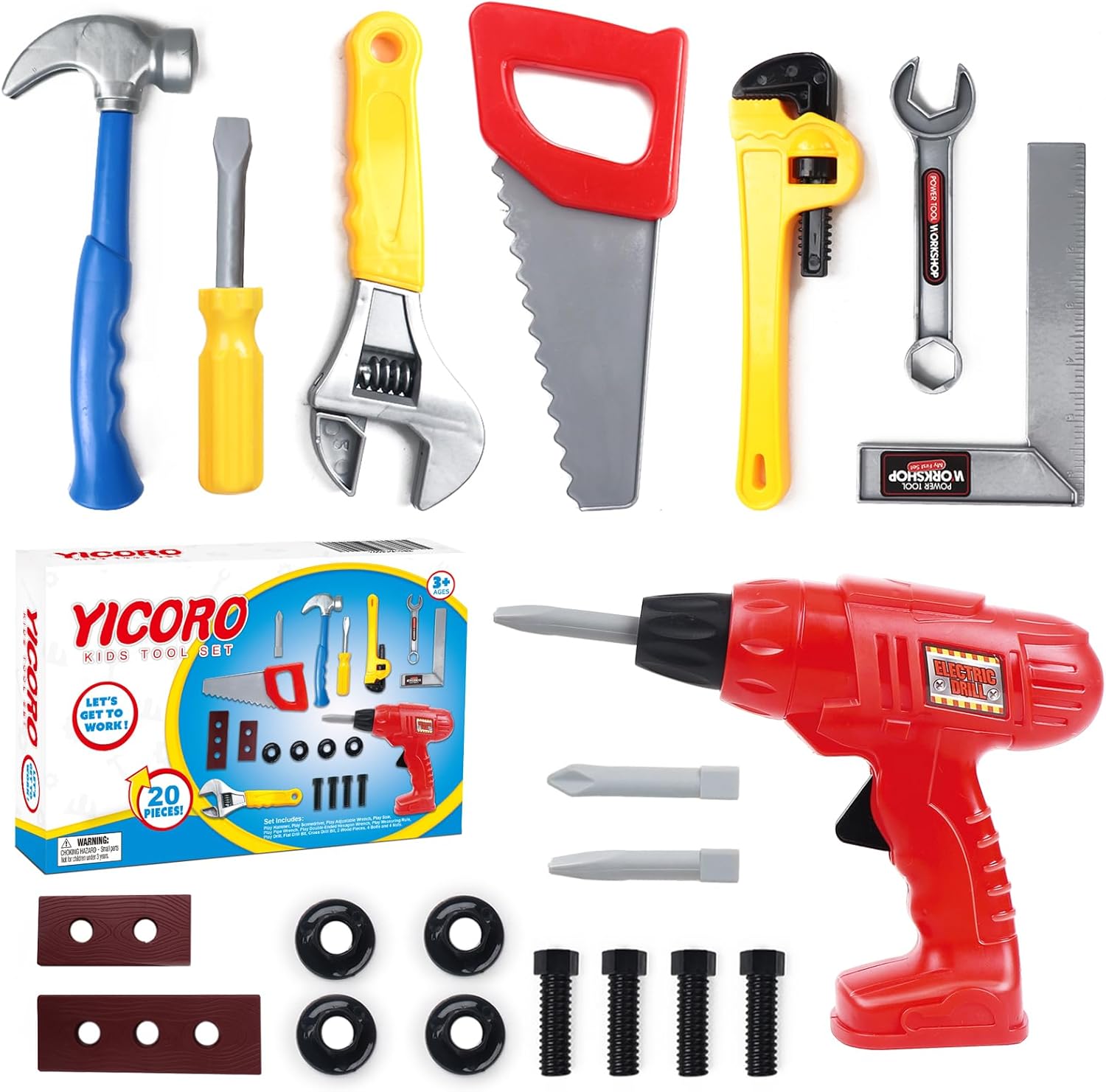 Kids Tool Set – 20 PCS Toddler Tool Set with... Kids Tool Set – 20 PCS Toddler Tool Set with...