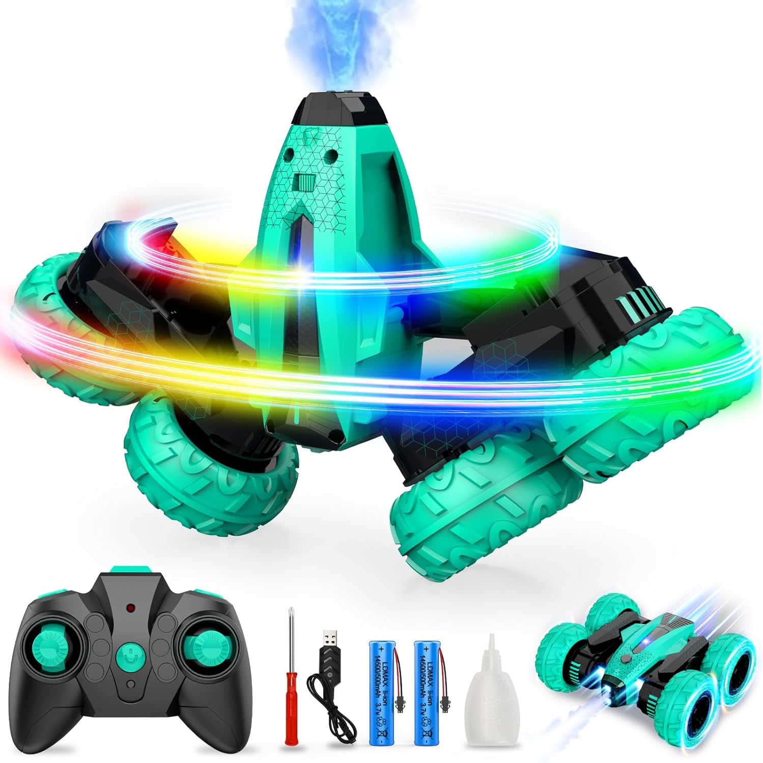 Double Sided Driving Remote Control Car 360°Rotating... Double Sided Driving Remote Control Car 360°Rotating...