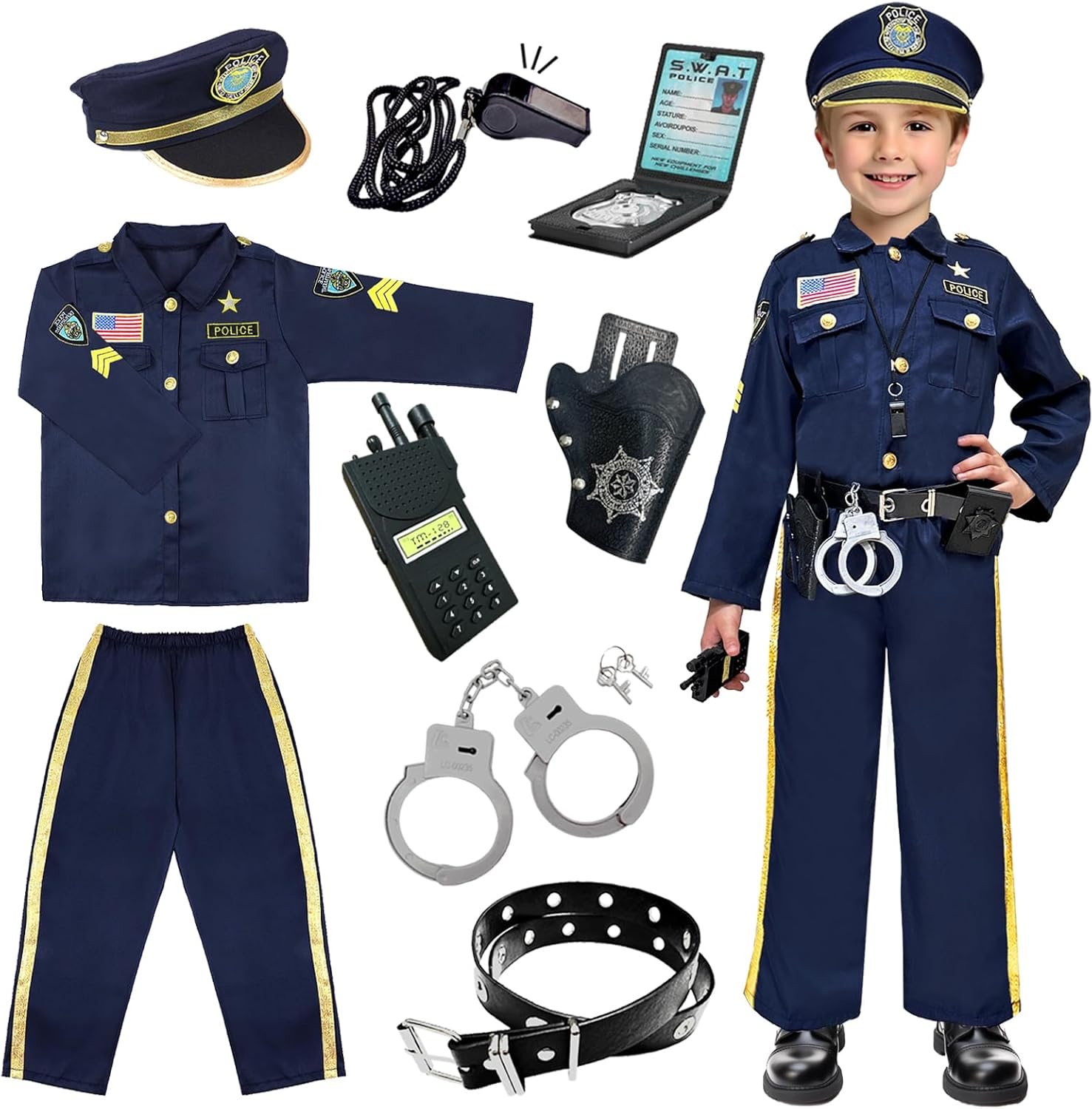 Police Costume for Kids Cosplay, Exquisite Police... Police Costume for Kids Cosplay, Exquisite Police...