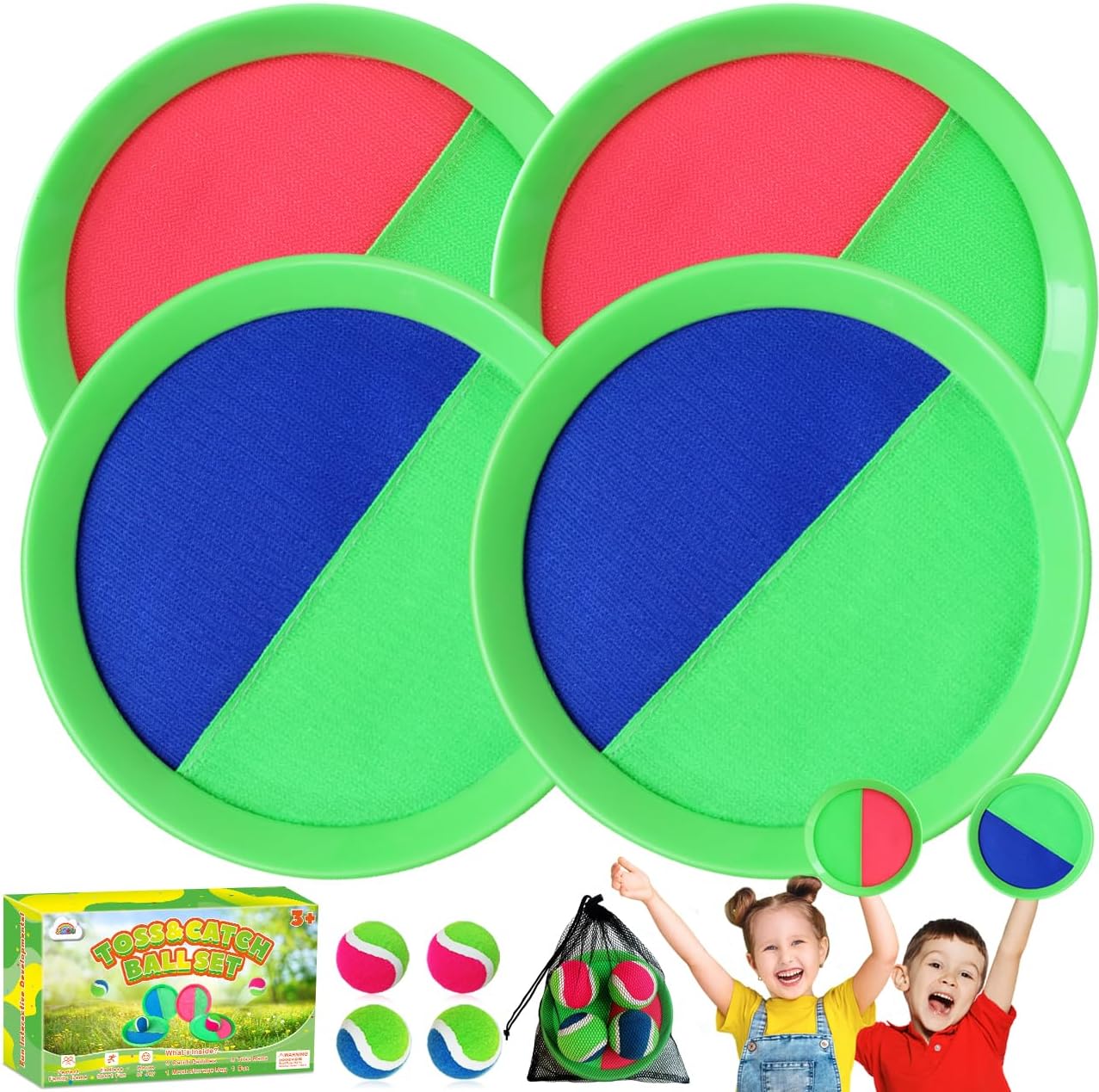 Toss Catch Ball Outdoor Toy: Upgraded Kid Outside... Toss Catch Ball Outdoor Toy: Upgraded Kid Outside...