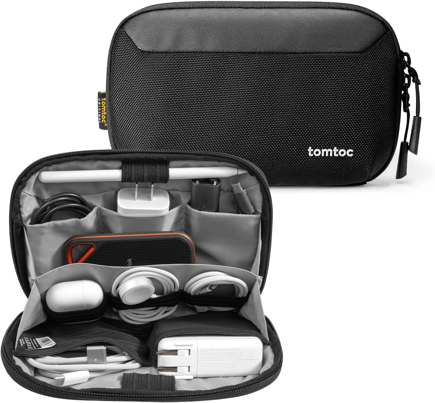 tomtoc Travel Cable Organizer Pouch, Electronics... tomtoc Travel Cable Organizer Pouch, Electronics...