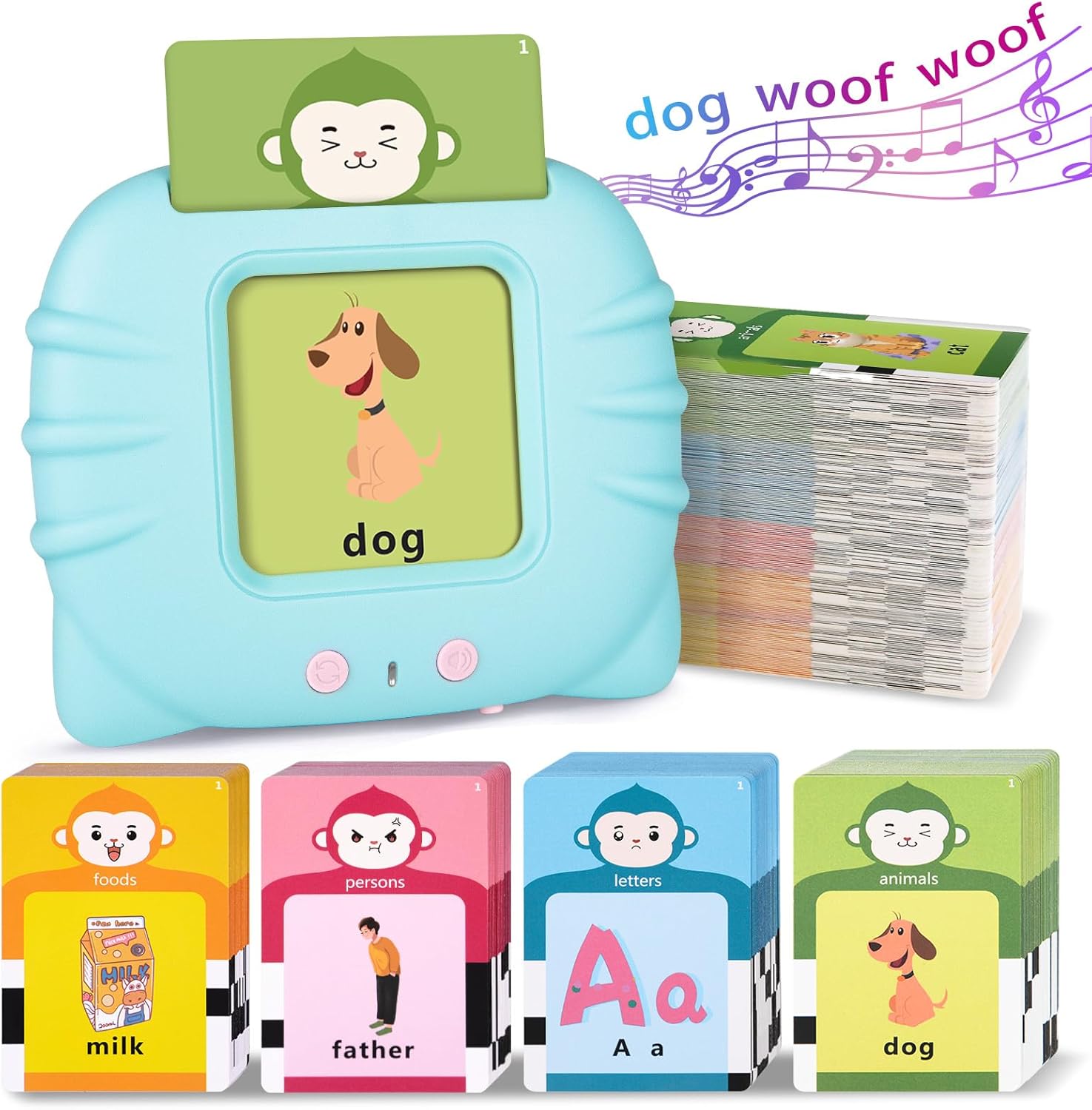 Talking Flash Cards for Toddlers -296 Sight Words(Thicken), Learning Toys for Toddlers 2 3 4 5 6, Montessori Toys, Autism Sensory Toys, Clear Speech Therapy Toys, Gifts for Boys and Girls Talking Flash Cards for Toddlers -296 Sight Words(Thicken), Learning Toys for Toddlers 2 3 4 5 6, Montessori Toys, Autism Sensory Toys, Clear Speech Therapy Toys, Gifts for Boys and Girls