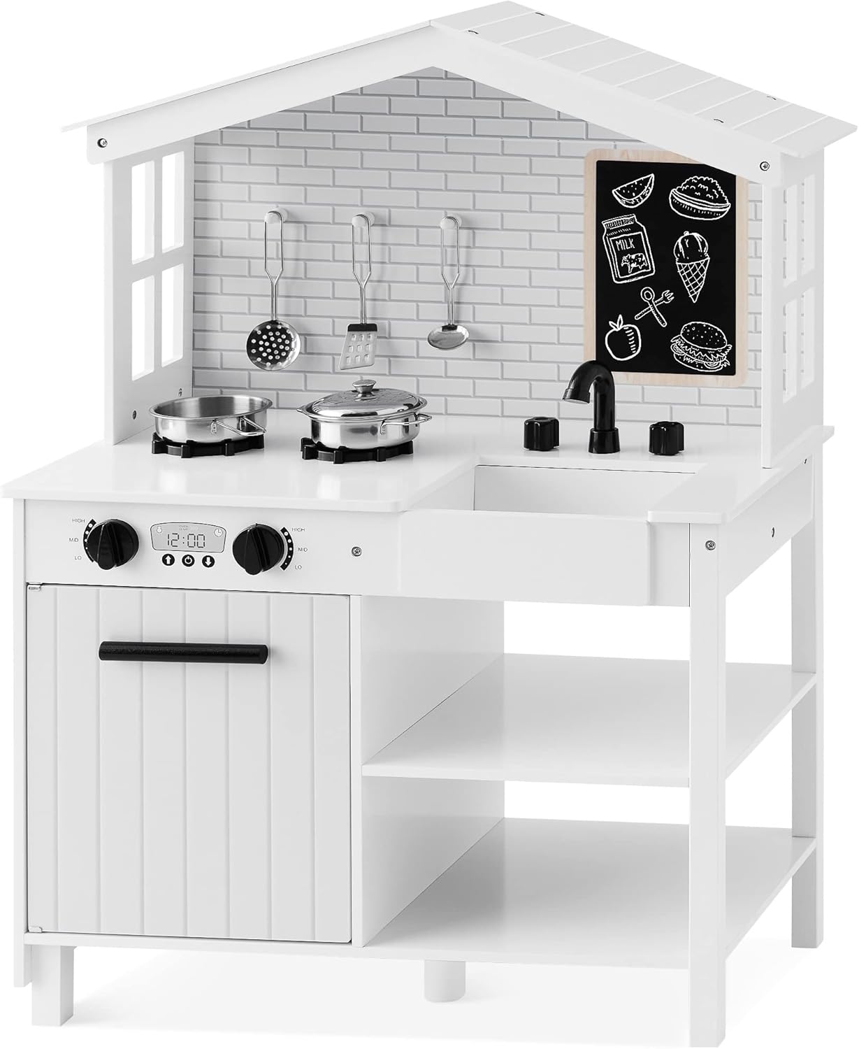 Best Choice Products Farmhouse Play Kitchen Toy,... Best Choice Products Farmhouse Play Kitchen Toy,...