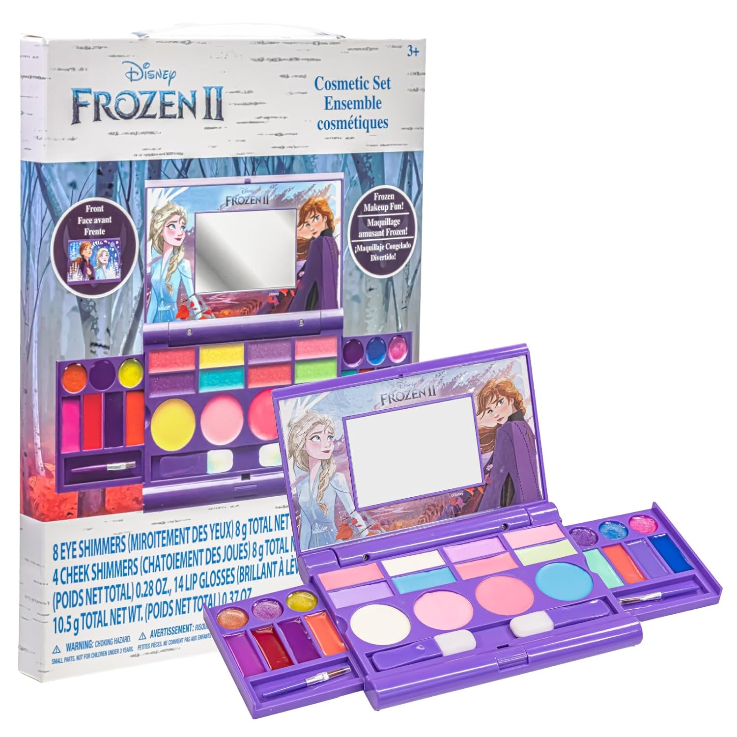 Disney Frozen Elsa Anna Cosmetic Compact Set with... Disney Frozen Elsa Anna Cosmetic Compact Set with...