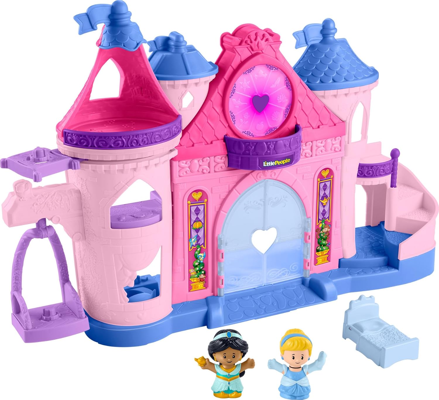 Fisher-Price Little People Toddler Toy Disney Princess Magical Lights & Dancing Castle Musical Playset for Pretend Play Ages 18+ Months Fisher-Price Little People Toddler Toy Disney Princess Magical Lights & Dancing Castle Musical Playset for Pretend Play Ages 18+ Months