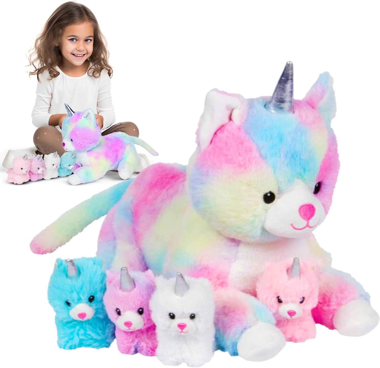 PixieCrush Unicorn Cat Plushie – Mommy Cat... PixieCrush Unicorn Cat Plushie – Mommy Cat...
