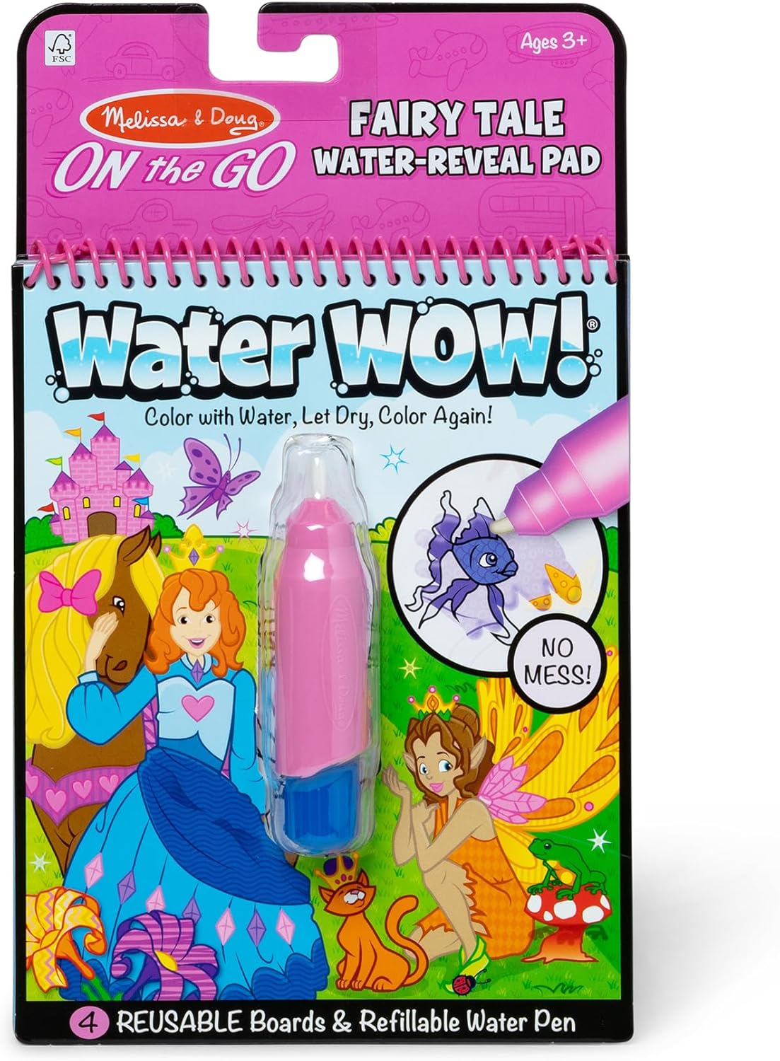 Melissa & Doug On the Go Water Wow! Reusable Water-Reveal Activity Pad – Fairy Tale – FSC Certified Melissa & Doug On the Go Water Wow! Reusable Water-Reveal Activity Pad – Fairy Tale – FSC Certified