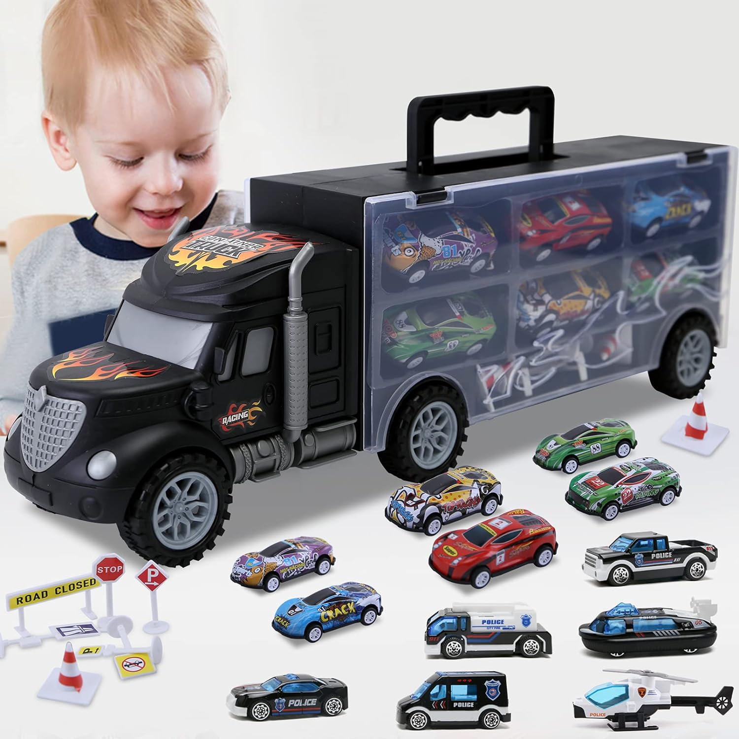 Toddler Toys for 3-4 Year Old Boys,Large Transport... Toddler Toys for 3-4 Year Old Boys,Large Transport...