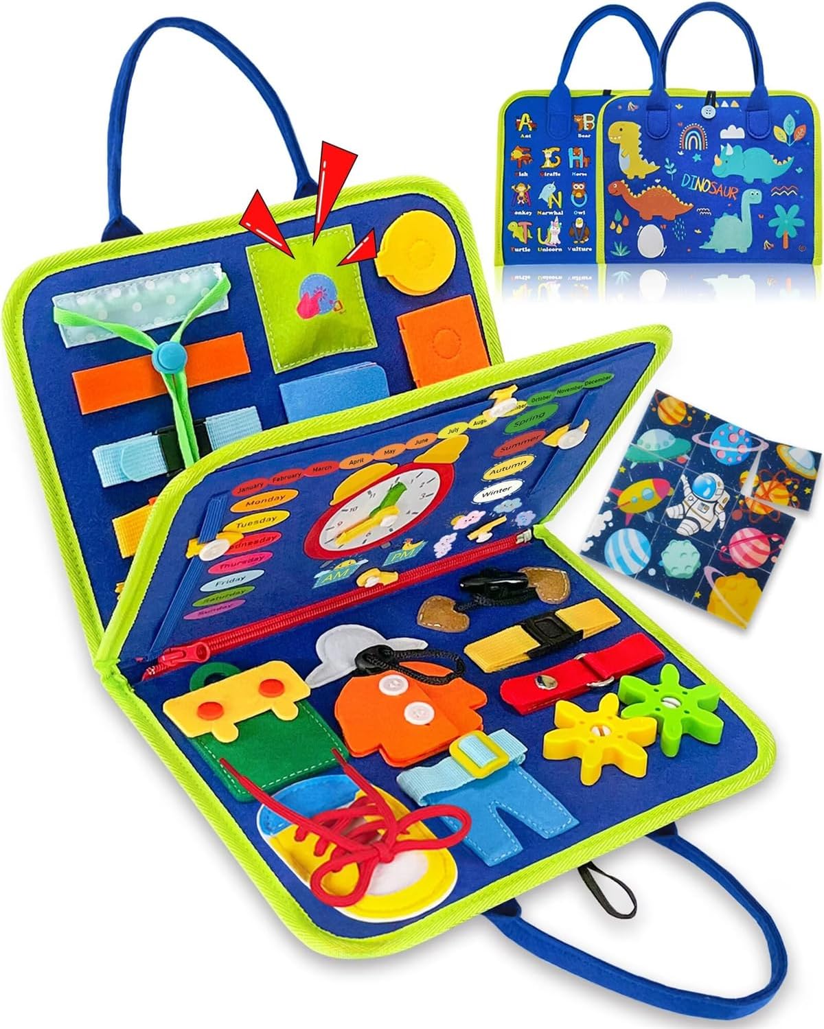 Exorany Busy Board Montessori Toys for 1 2 3 4... Exorany Busy Board Montessori Toys for 1 2 3 4...