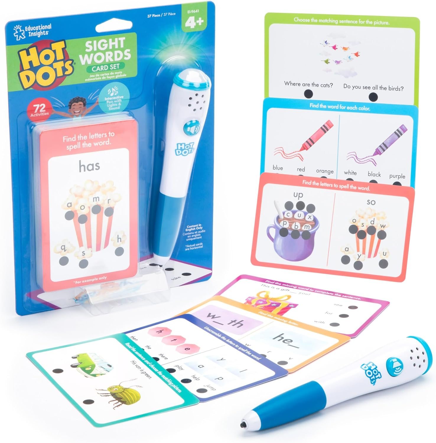 Educational Insights Hot Dots® Sight Words Card... Educational Insights Hot Dots® Sight Words Card...