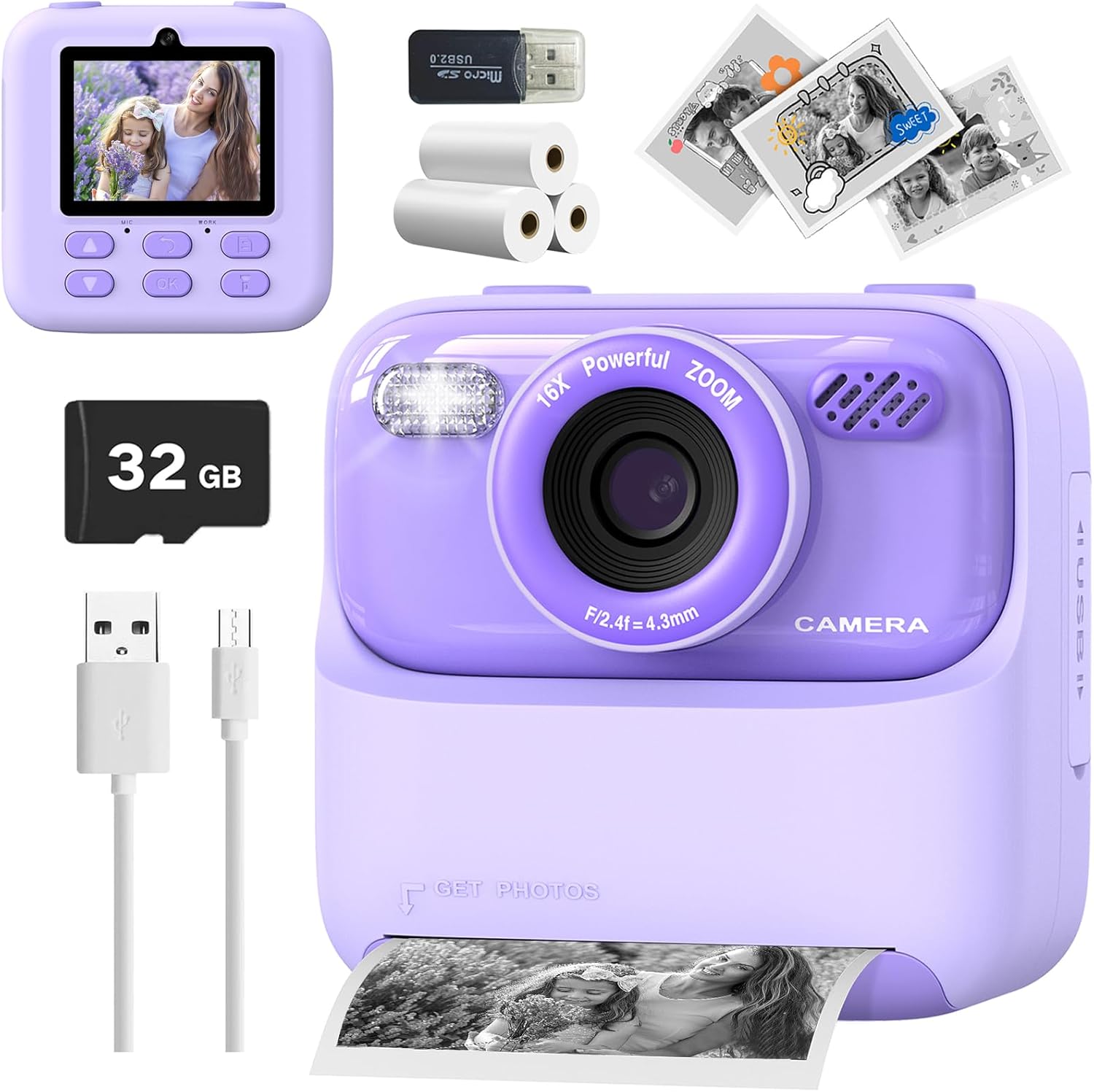 Mgaolo Kids Camera Instant Print Photo,Children... Mgaolo Kids Camera Instant Print Photo,Children...