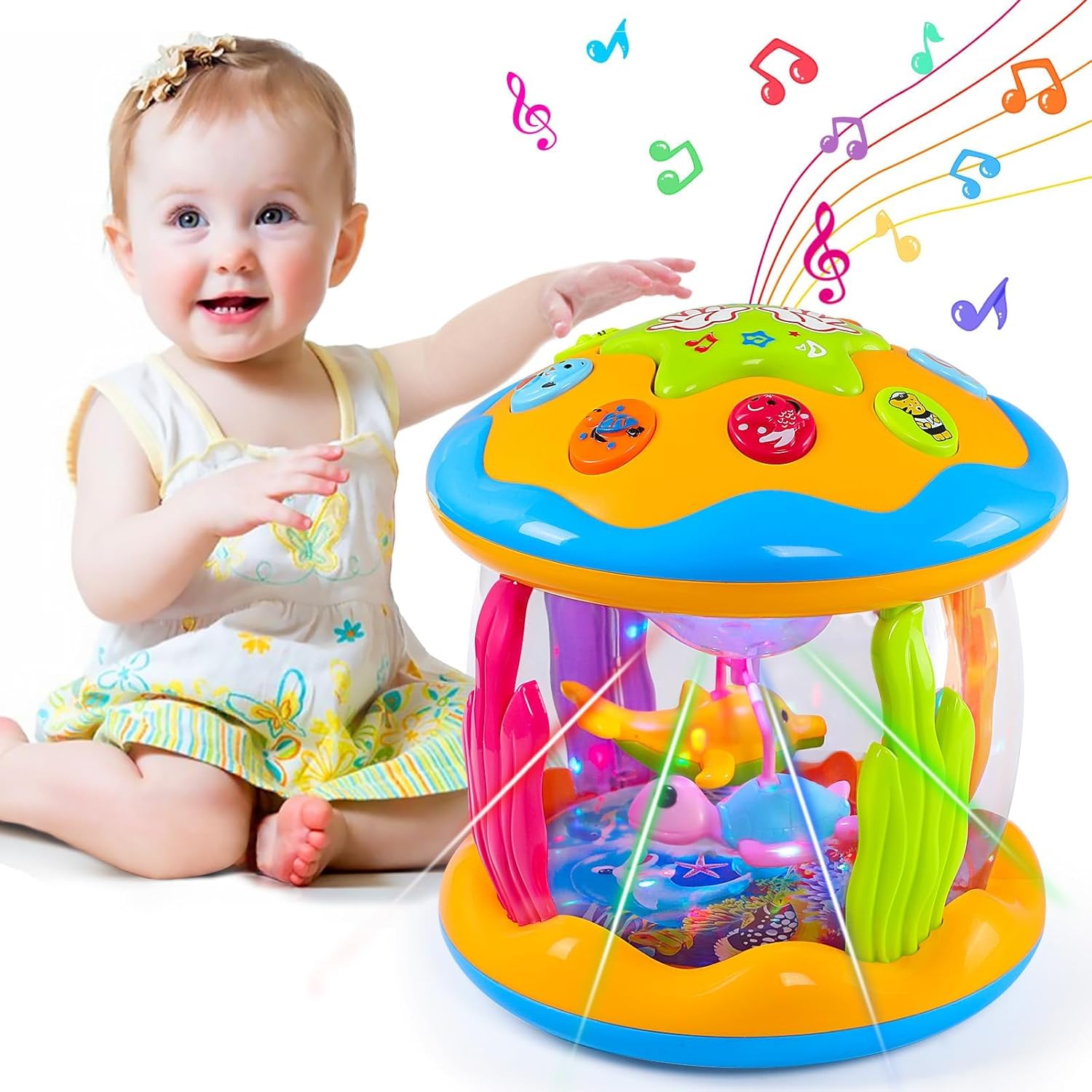 Baby Toys 6 to 12 Months Ocean Rotating Baby Musical Light Up Toys Tummy Time for Infant 12-18 Months Baby Crawling Toys for 1 Year Old Boys Girls Birthday Xmas Baby Girls Gift Easter Basket Stuffers Baby Toys 6 to 12 Months Ocean Rotating Baby Musical Light Up Toys Tummy Time for Infant 12-18 Months Baby Crawling Toys for 1 Year Old Boys Girls Birthday Xmas Baby Girls Gift Easter Basket Stuffers