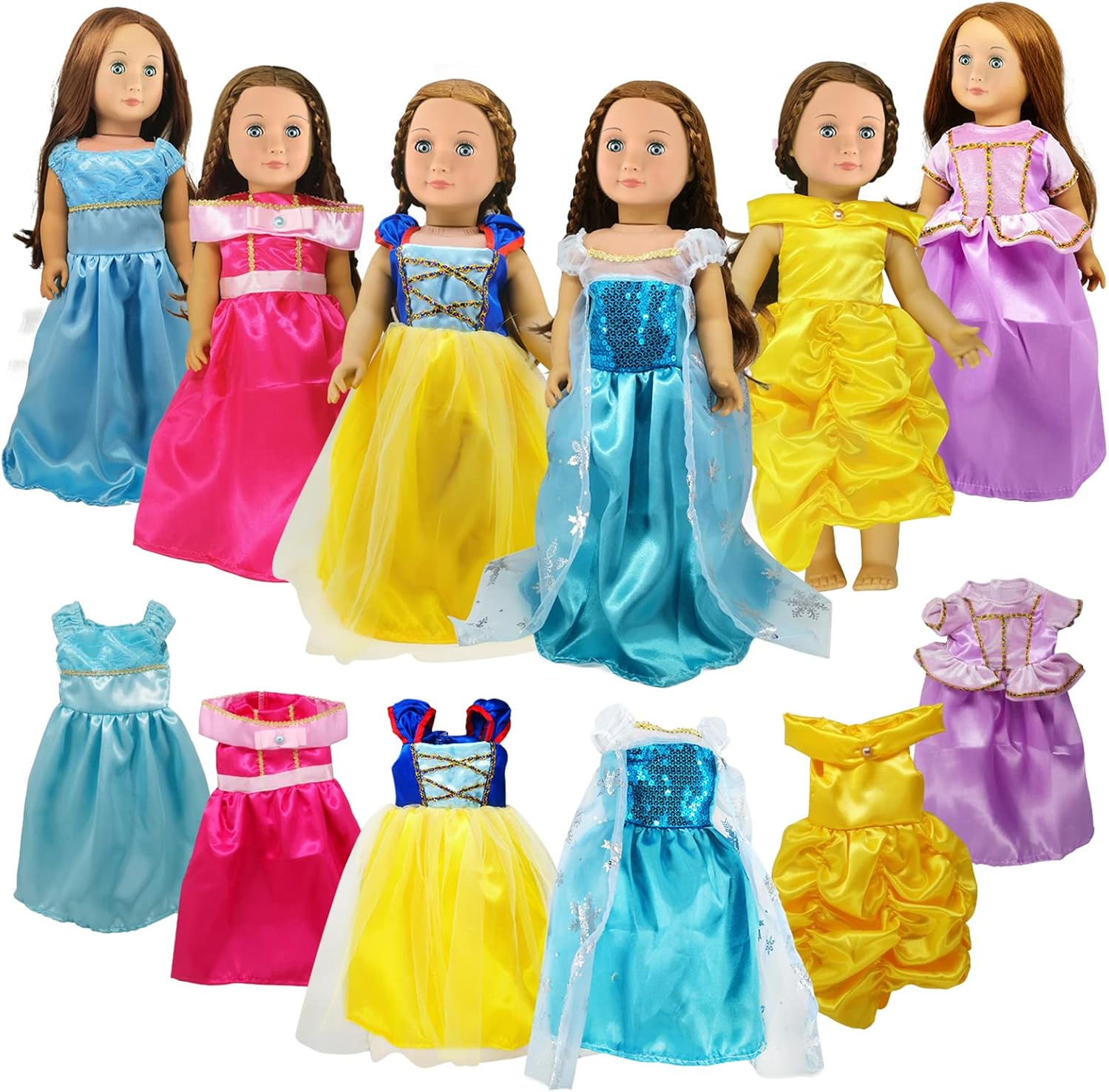 18 inch Doll Clothes Accessories -6Pcs Different... 18 inch Doll Clothes Accessories -6Pcs Different...