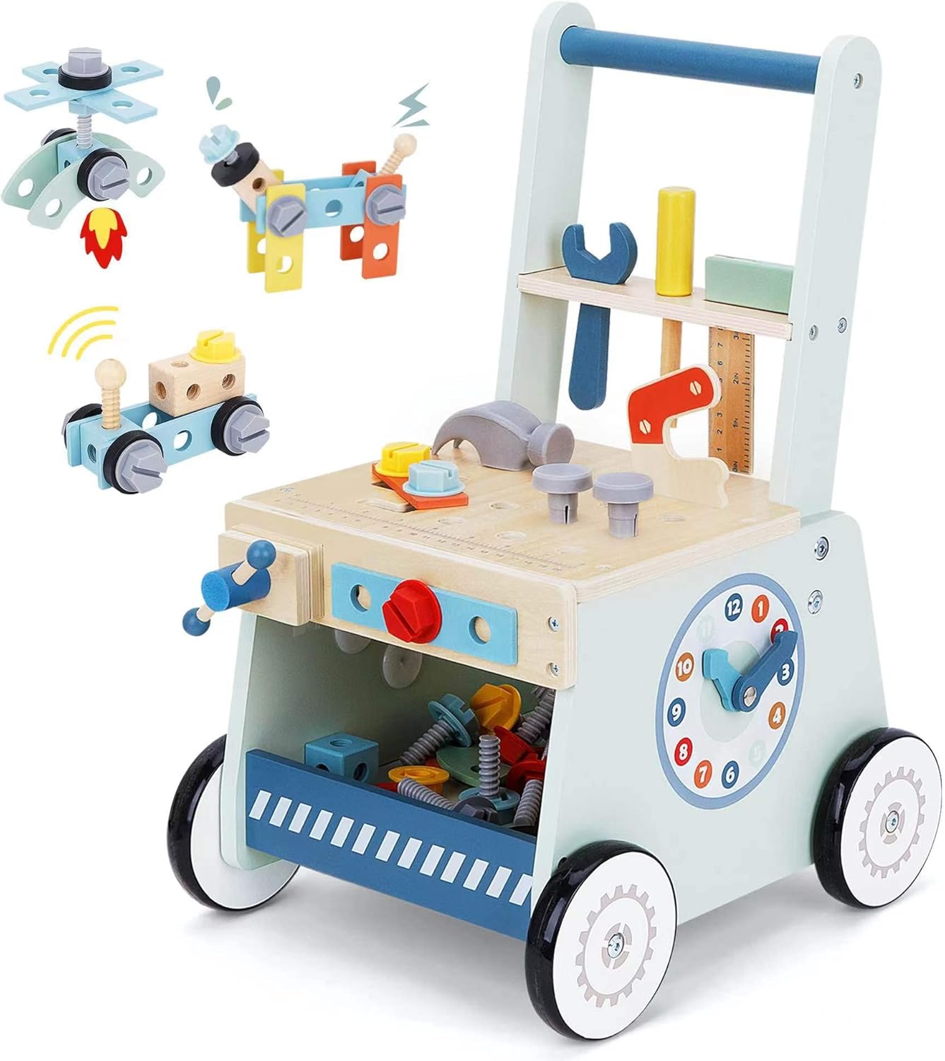 2-in-1 Baby Push Walker – Wooden Push Walker... 2-in-1 Baby Push Walker – Wooden Push Walker...