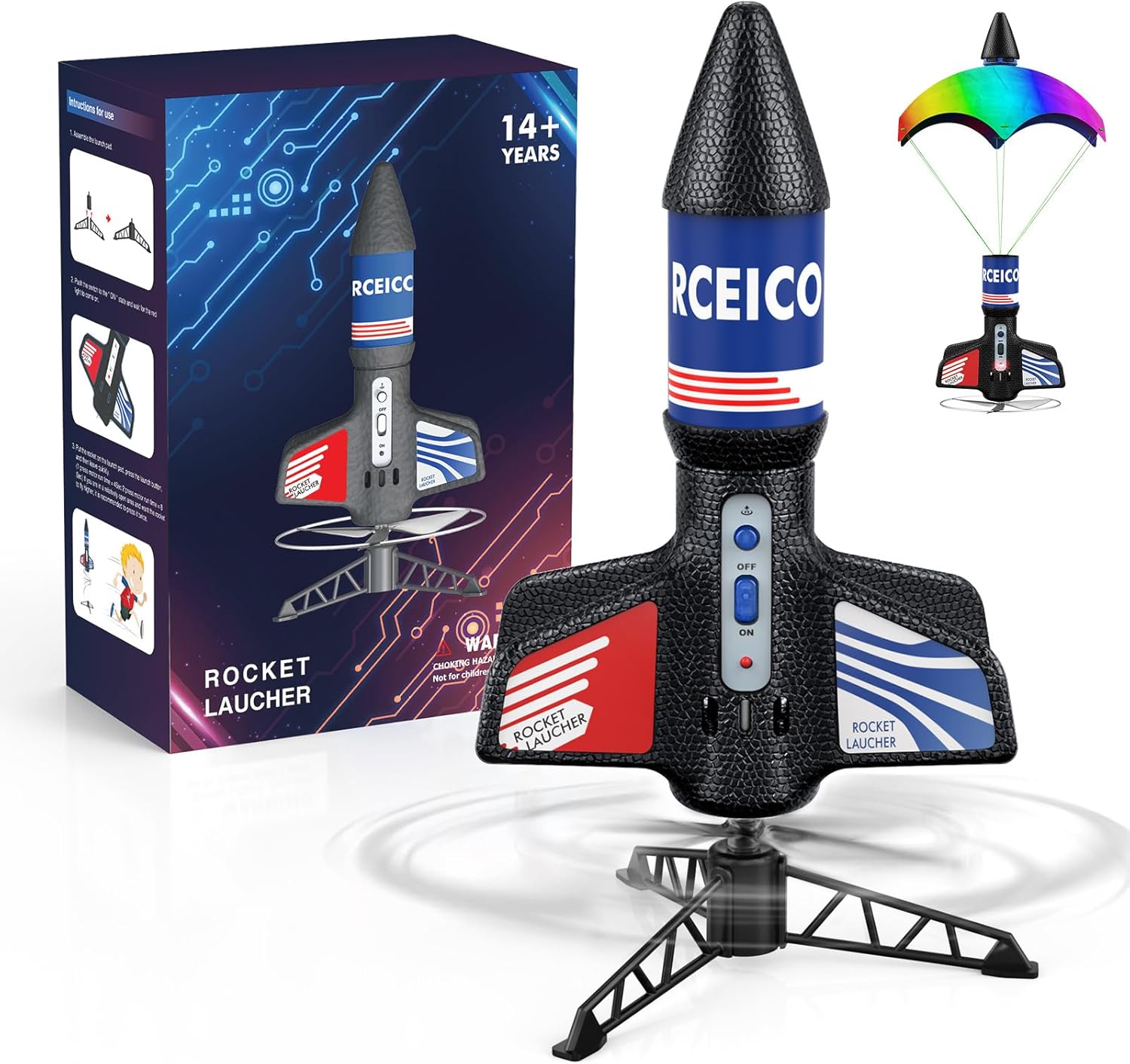 Rocket Launcher, 200 Feet of Flight Altitude,... Rocket Launcher, 200 Feet of Flight Altitude,...