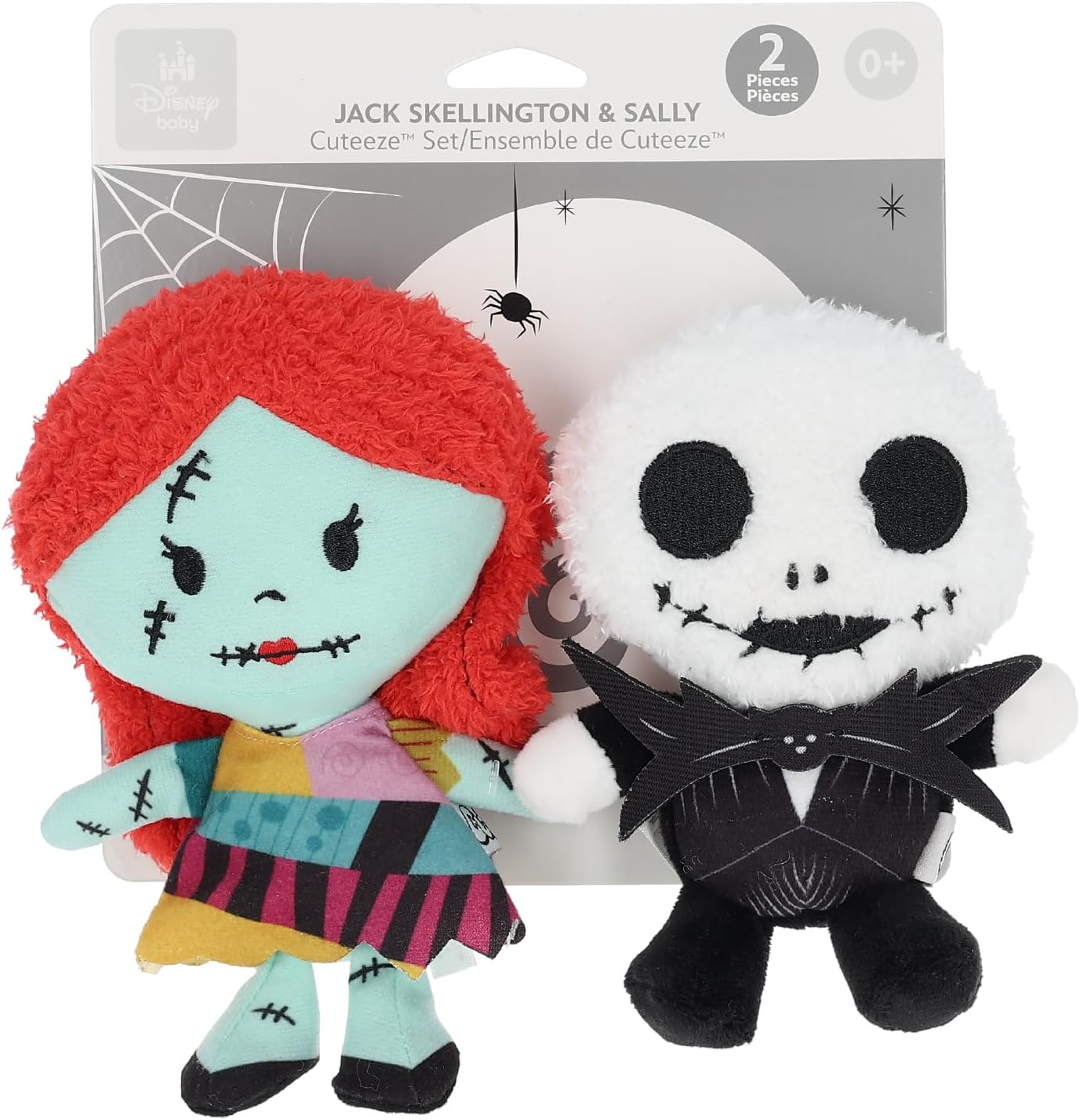 KIDS PREFERRED Disney Cuteeze 2 Pack Nightmare Before Christmas Jack and Sally Stuffed Animal Plush Toy – for Babies and Toddlers, Multicolor,6 inches KIDS PREFERRED Disney Cuteeze 2 Pack Nightmare Before Christmas Jack and Sally Stuffed Animal Plush Toy – for Babies and Toddlers, Multicolor,6 inches