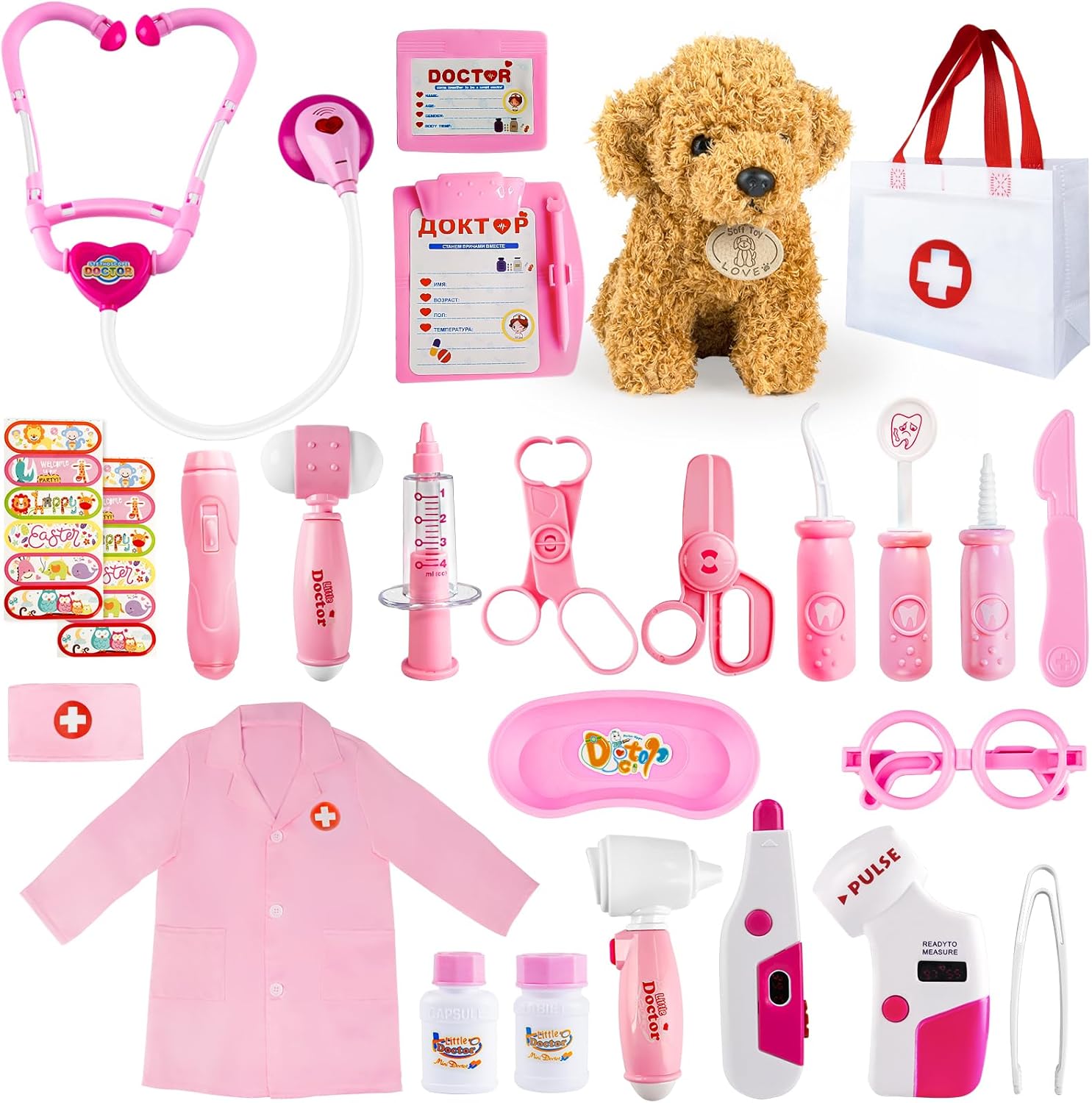 Doctor Kit for Kids, 25 Pcs Kids Doctors Play... Doctor Kit for Kids, 25 Pcs Kids Doctors Play...