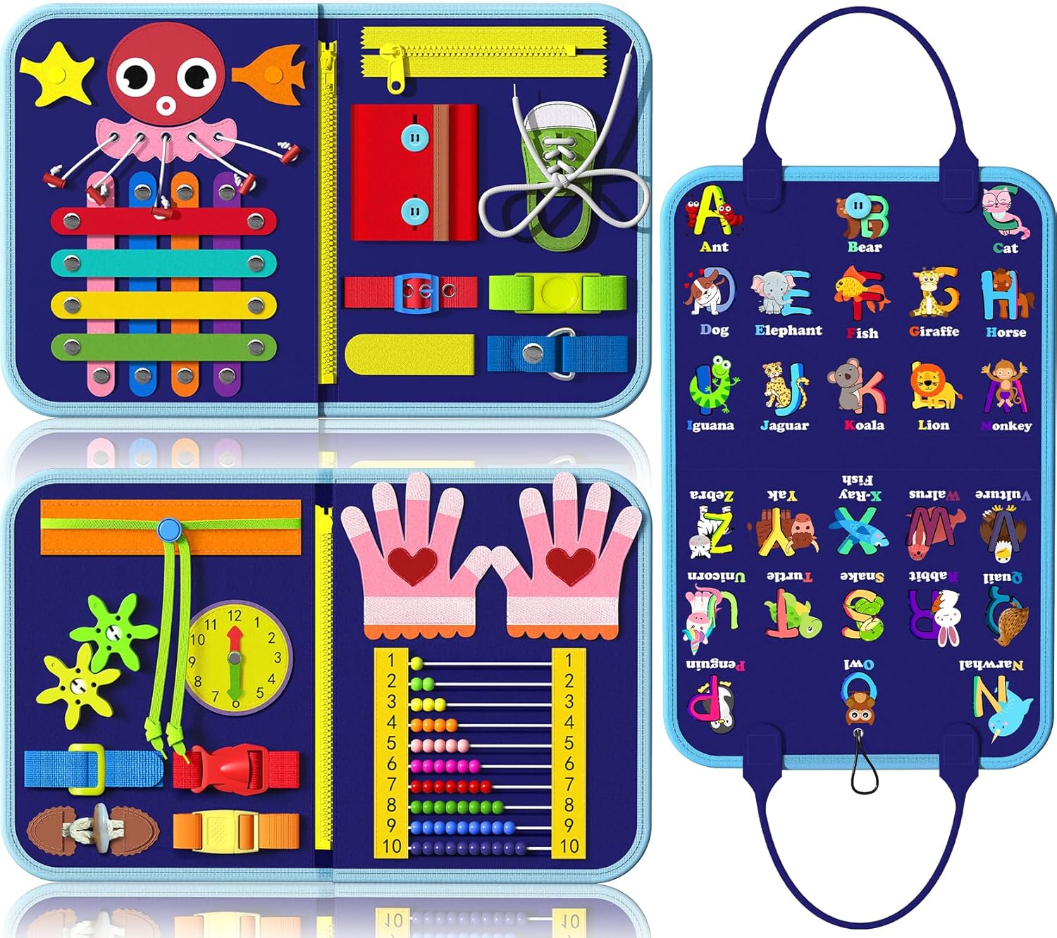Exorany Busy Board Montessori Toys for 1 2 3 Year Old Boy & Girl Birthday Gifts, Autism Sensory Travel Toys for Toddlers 1-3, Learning Educational Activities Toddler Toys Age 1-2, 2-4 Boys Exorany Busy Board Montessori Toys for 1 2 3 Year Old Boy & Girl Birthday Gifts, Autism Sensory Travel Toys for Toddlers 1-3, Learning Educational Activities Toddler Toys Age 1-2, 2-4 Boys
