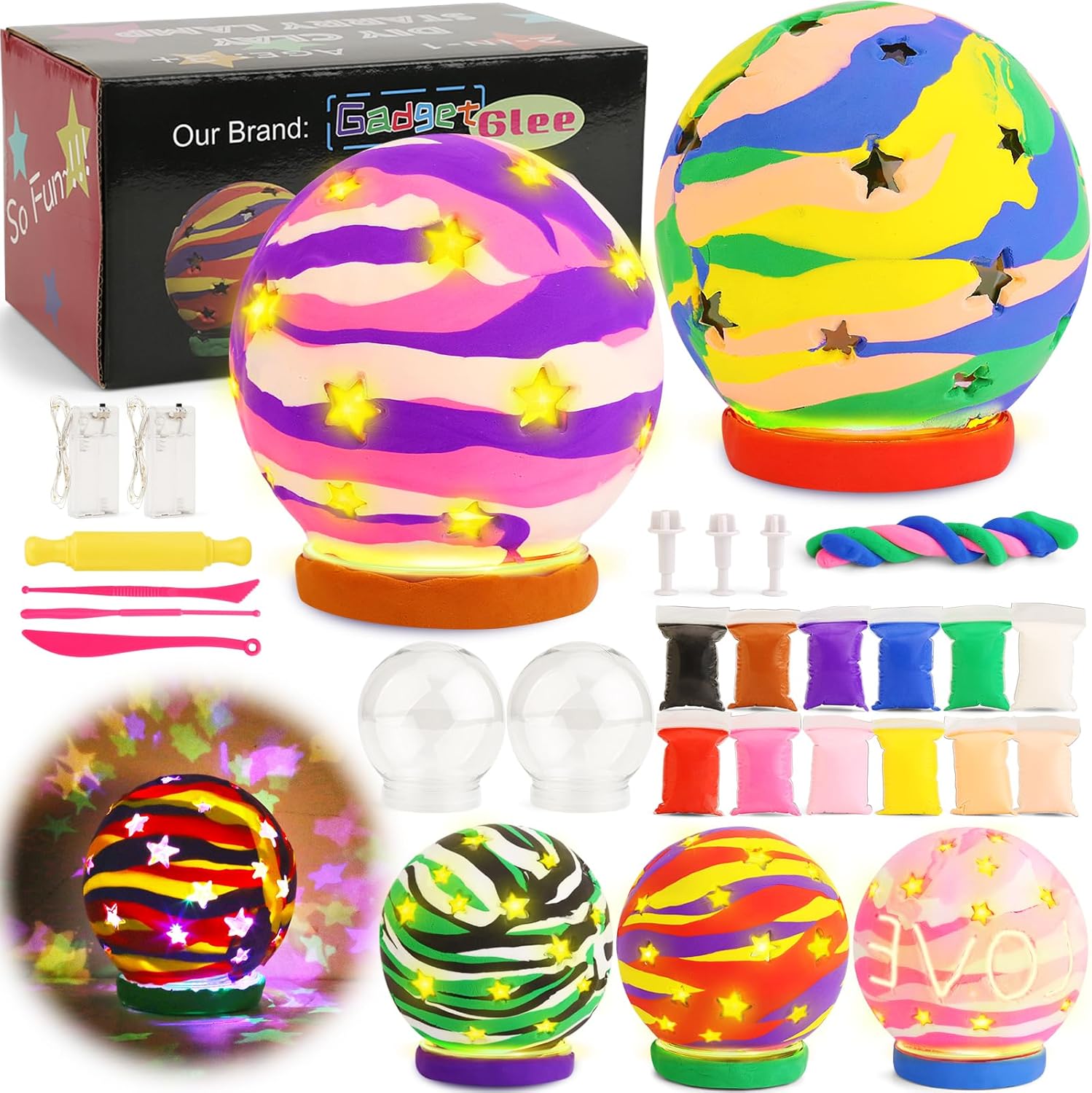 2 Set Clay Craft Kits for Kids Ages 8-12 4-8,... 2 Set Clay Craft Kits for Kids Ages 8-12 4-8,...