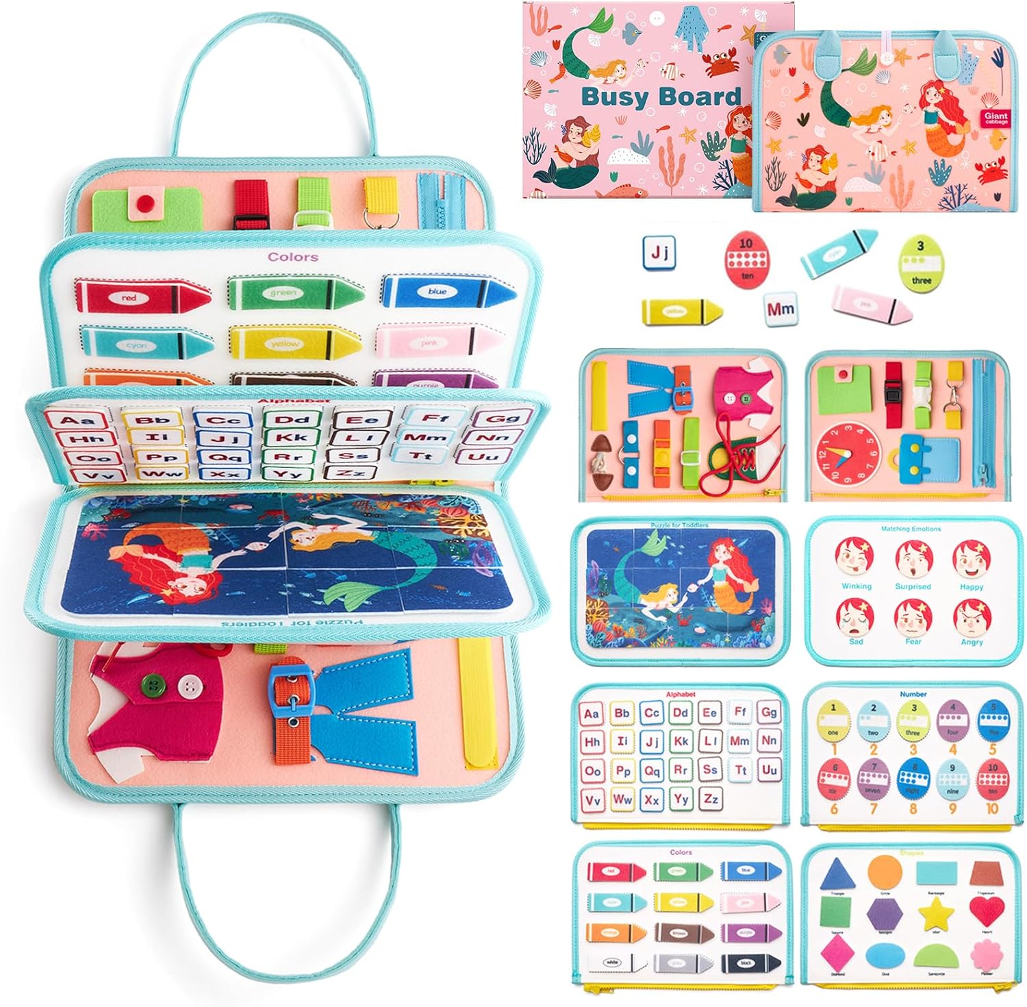 Busy Board Sensory Toys for Toddlers 1 2 3 4,... Busy Board Sensory Toys for Toddlers 1 2 3 4,...