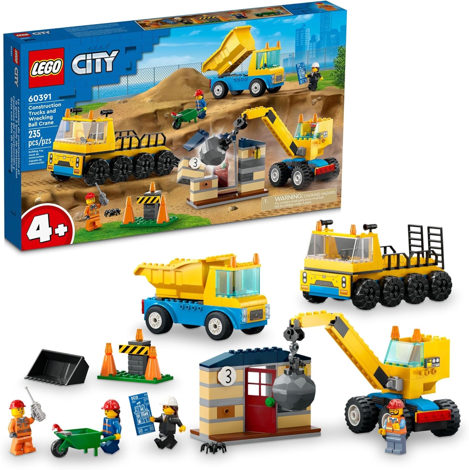 LEGO City Construction Trucks and Wrecking Ball... LEGO City Construction Trucks and Wrecking Ball...