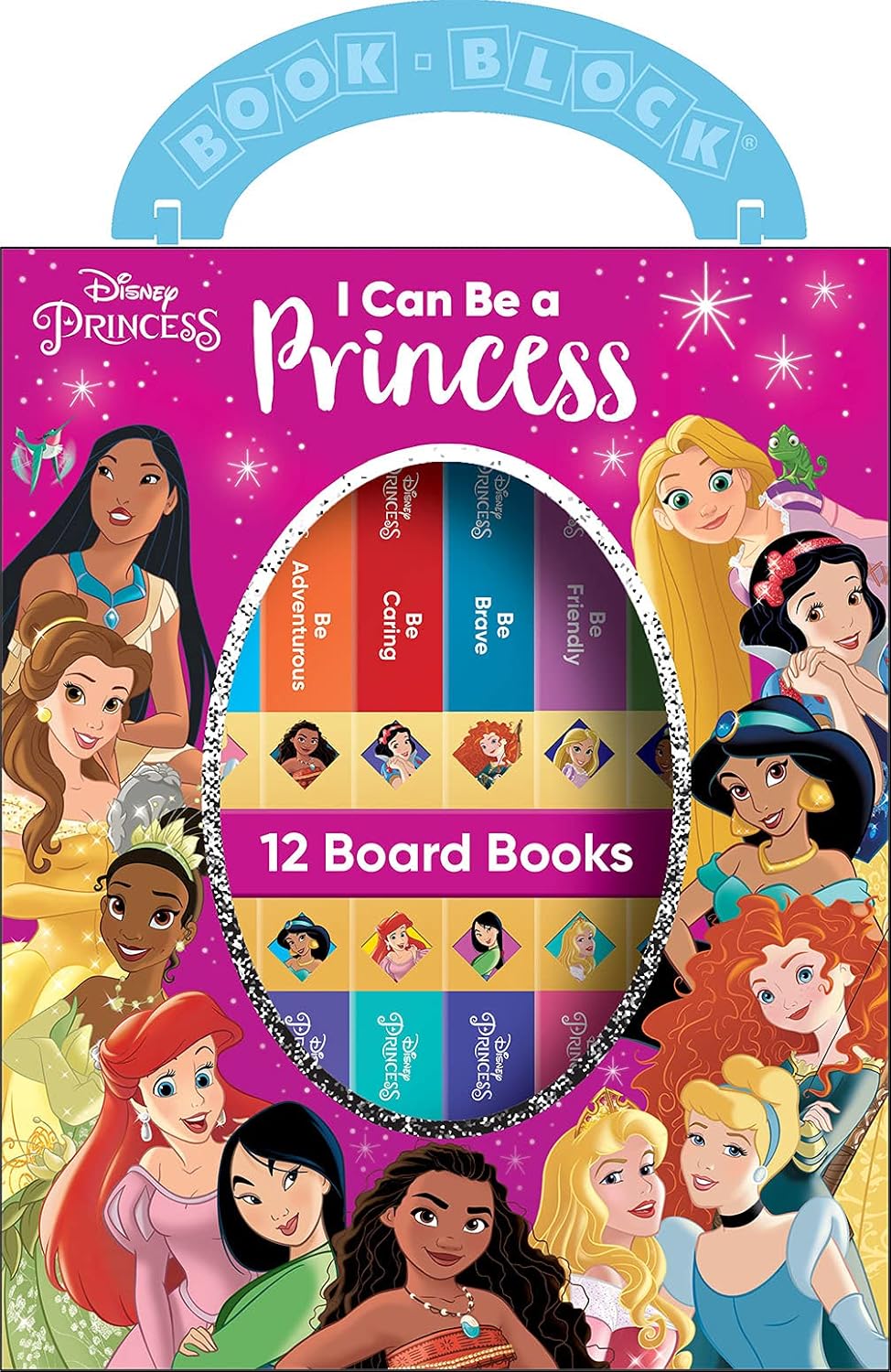 Disney Princess – I Can Be Princess My First Library Board Book Block 12-Book Set Teaches Positive Traits Like Caring, Friendliness, Curiosity, and More! – PI Kids Disney Princess – I Can Be Princess My First Library Board Book Block 12-Book Set Teaches Positive Traits Like Caring, Friendliness, Curiosity, and More! – PI Kids