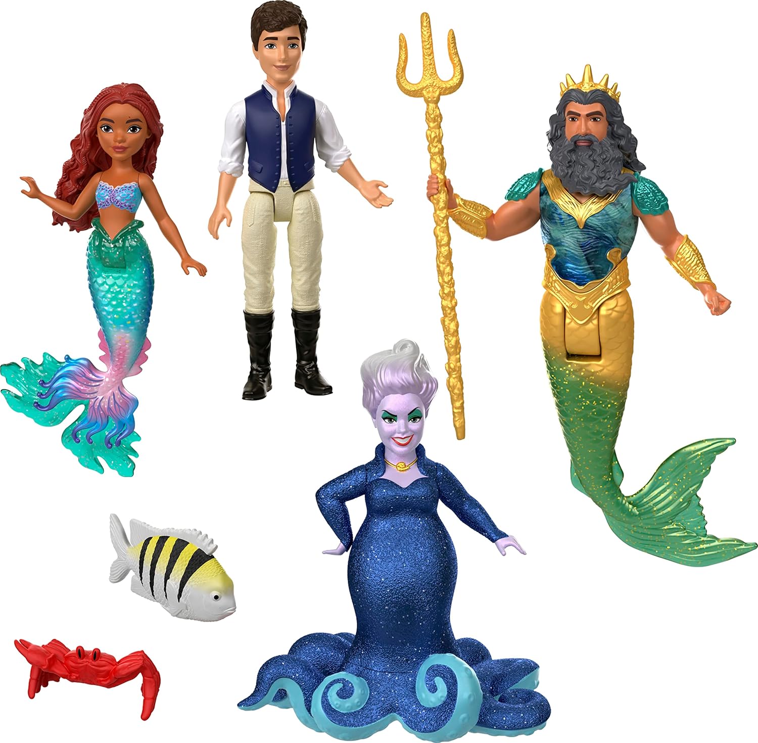 Mattel Disney The Little Mermaid Ariel’s Adventures Story Set with 4 Small Dolls and Accessories, Toys Inspired by the Movie Mattel Disney The Little Mermaid Ariel’s Adventures Story Set with 4 Small Dolls and Accessories, Toys Inspired by the Movie