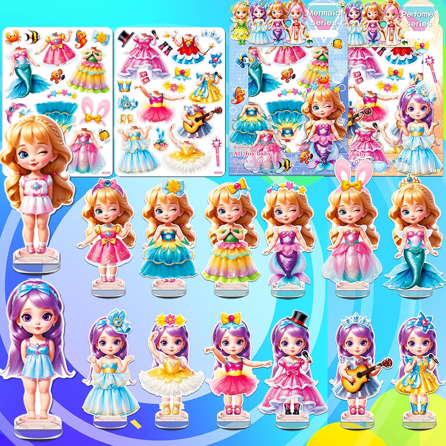 Magnetic Dress Up Dolls,Magnetic Princess Dress... Magnetic Dress Up Dolls,Magnetic Princess Dress...