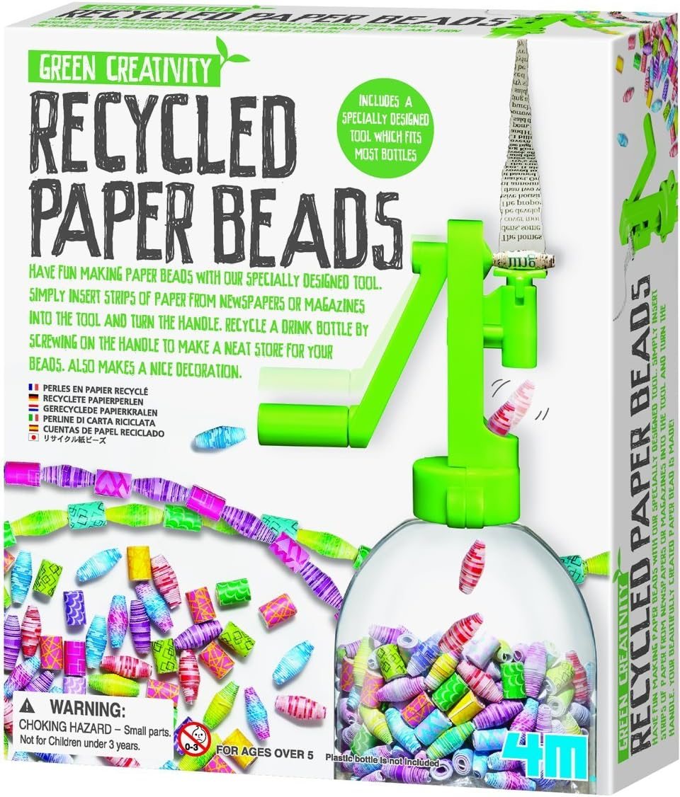 4M Green Creativity Recycled Paper Beads Kit –... 4M Green Creativity Recycled Paper Beads Kit –...