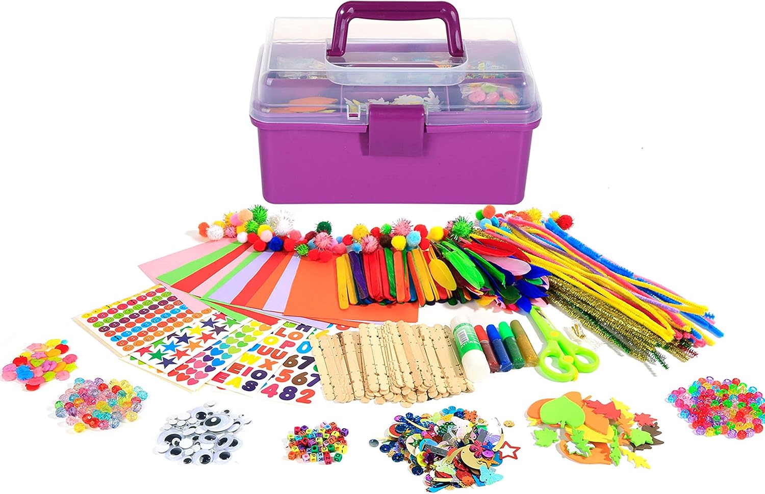 Arts Craft Supplies for Kids, 1000+ PCS Toddler... Arts Craft Supplies for Kids, 1000+ PCS Toddler...
