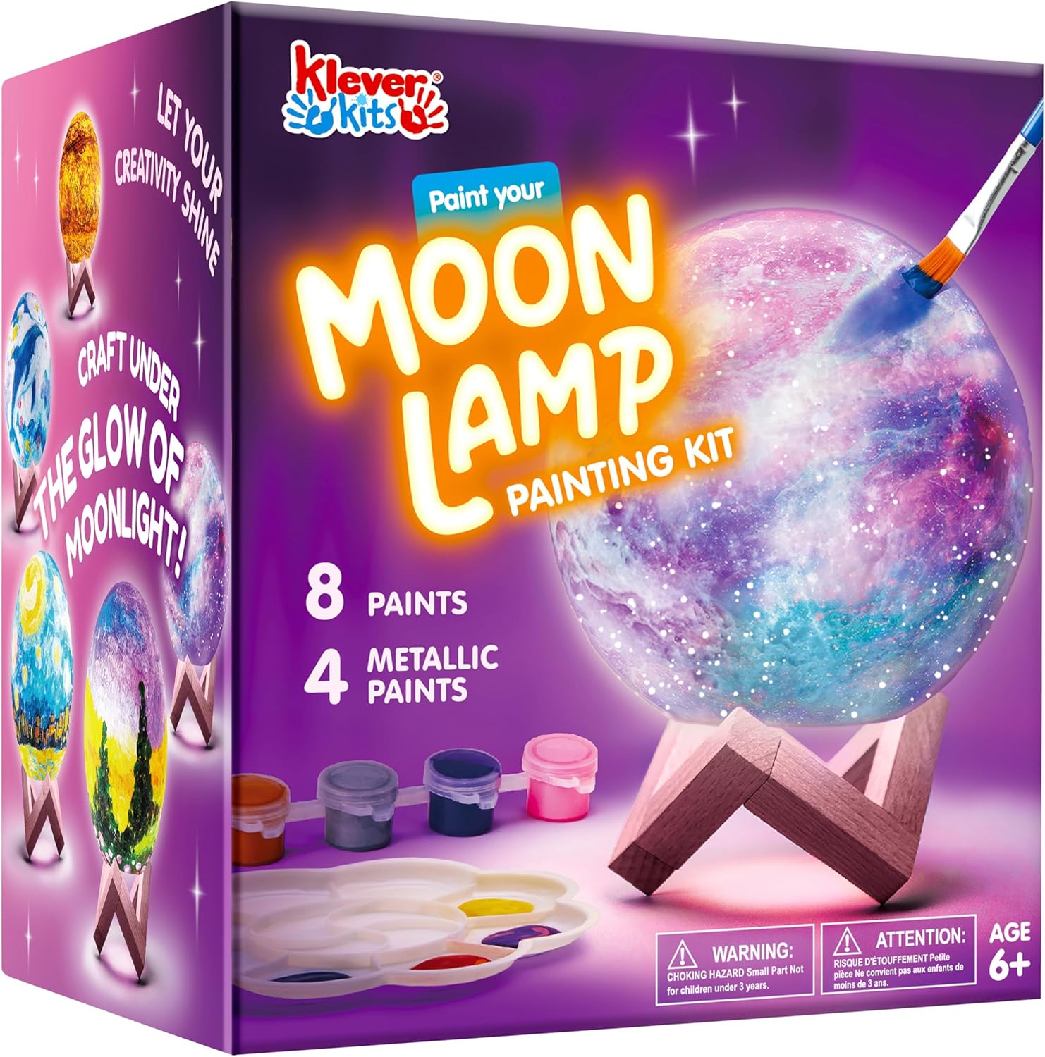Klever Kits DIY 3D Moon Night Light, Paint Your... Klever Kits DIY 3D Moon Night Light, Paint Your...