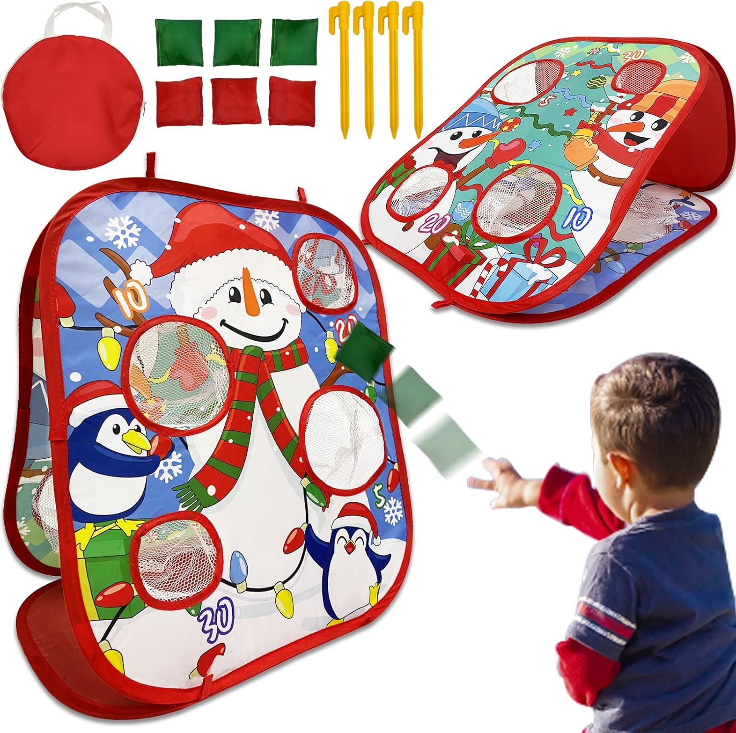 Christmas Party Games for Kids Adults Cornhole... Christmas Party Games for Kids Adults Cornhole...