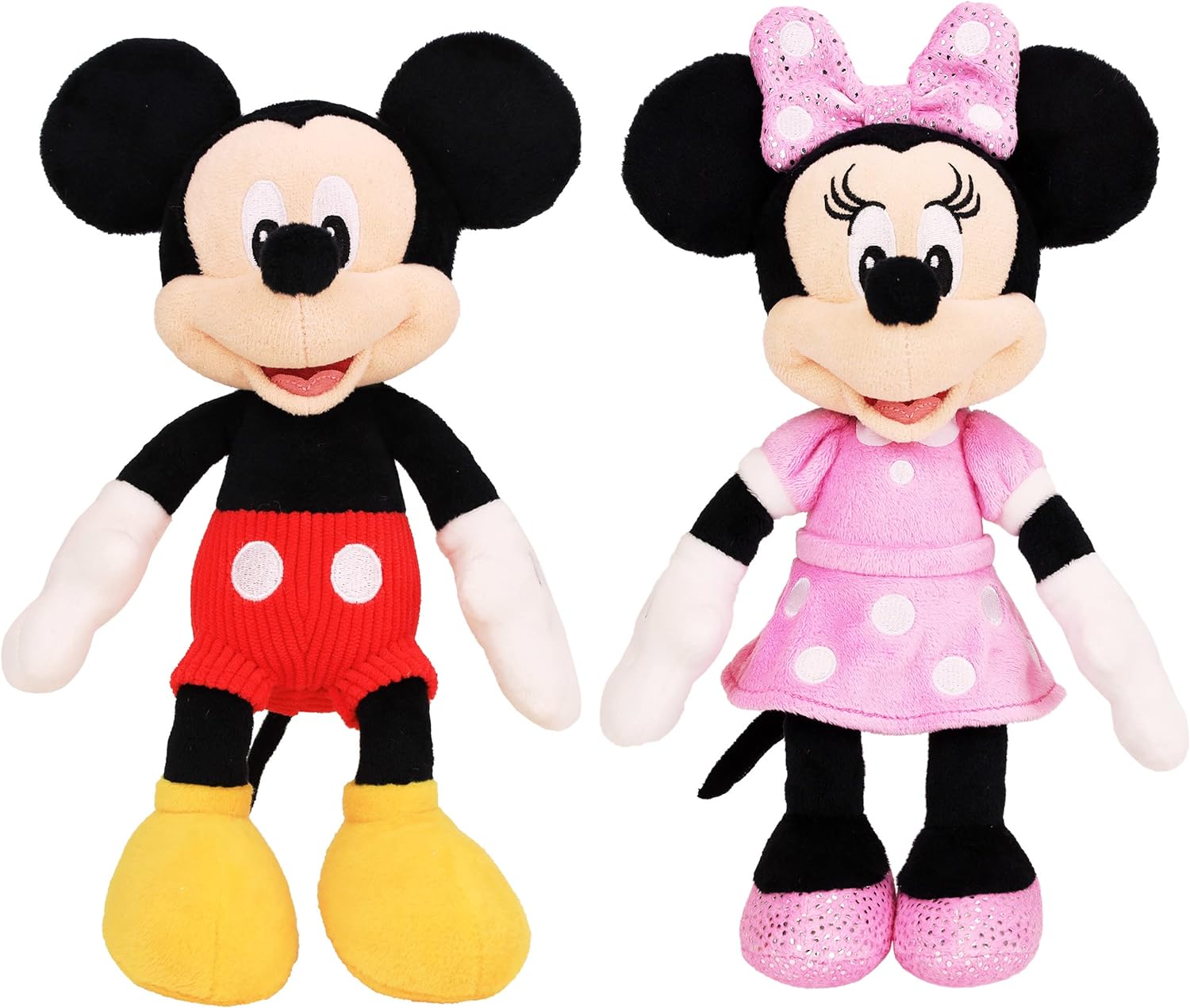 Disney Junior Mickey Mouse and Minnie Mouse Beanbag Plushie 2-Pack Stuffed Animals Disney Junior Mickey Mouse and Minnie Mouse Beanbag Plushie 2-Pack Stuffed Animals
