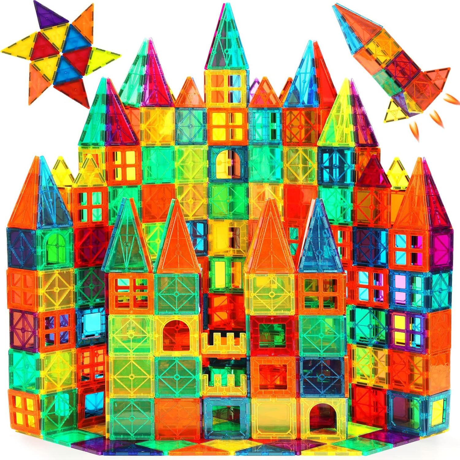 Magnetic Tiles, 110PCS Magnet Building Set, Magnetic... Magnetic Tiles, 110PCS Magnet Building Set, Magnetic...