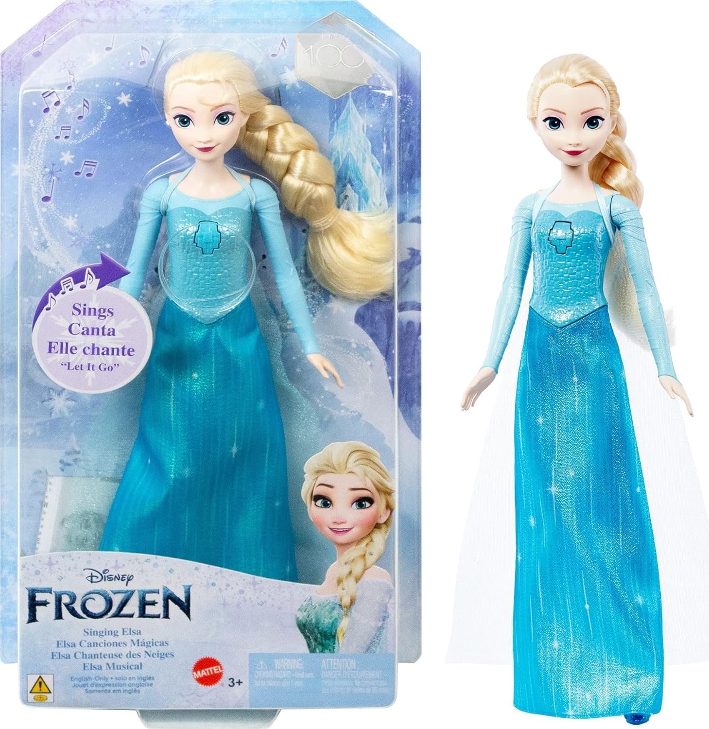 Mattel Disney Frozen Toys, Singing Elsa Doll with Signature Clothing, Sings “Let It Go” from the Movie Frozen Mattel Disney Frozen Toys, Singing Elsa Doll with Signature Clothing, Sings “Let It Go” from the Movie Frozen