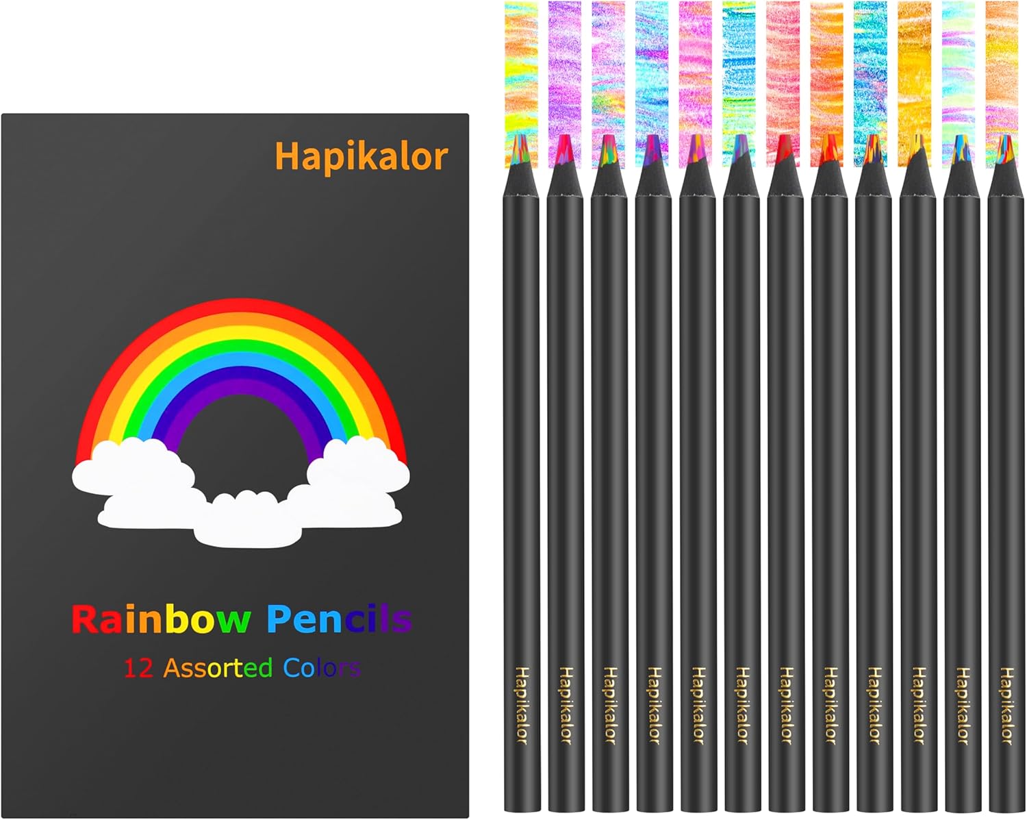 Stocking Stuffers for Kids,12-Color Rainbow Pencils... Stocking Stuffers for Kids,12-Color Rainbow Pencils...