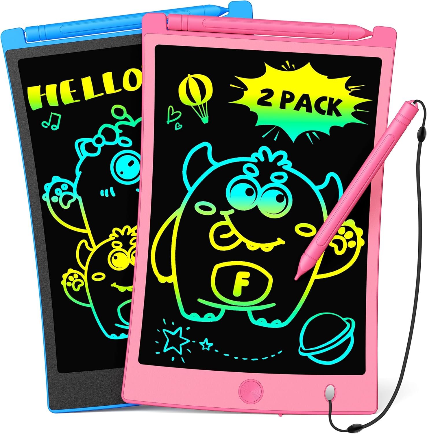 TEKFUN Kids Toys, 2Pcs LCD Writing Tablet with... TEKFUN Kids Toys, 2Pcs LCD Writing Tablet with...