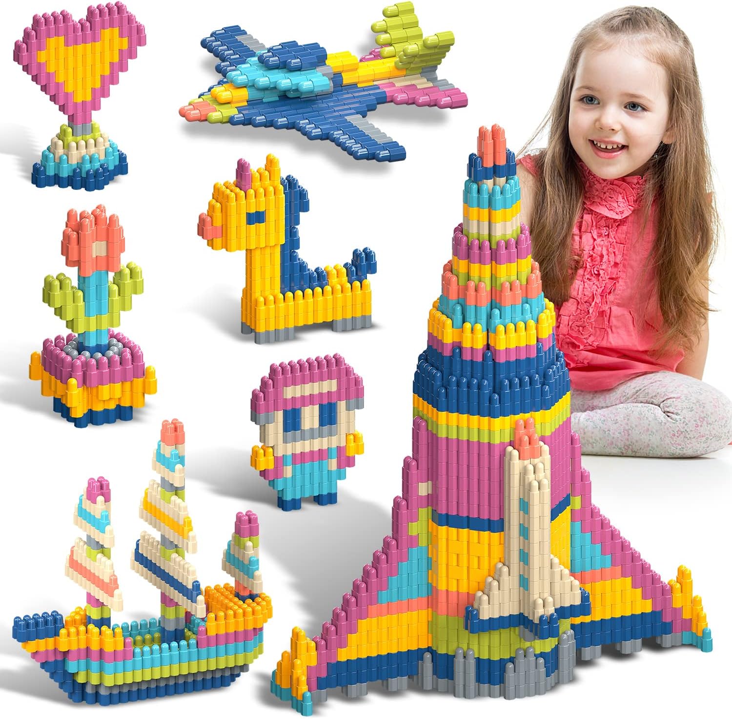 Kids 1120pcs Building Blocks Set Educational STEM... Kids 1120pcs Building Blocks Set Educational STEM...