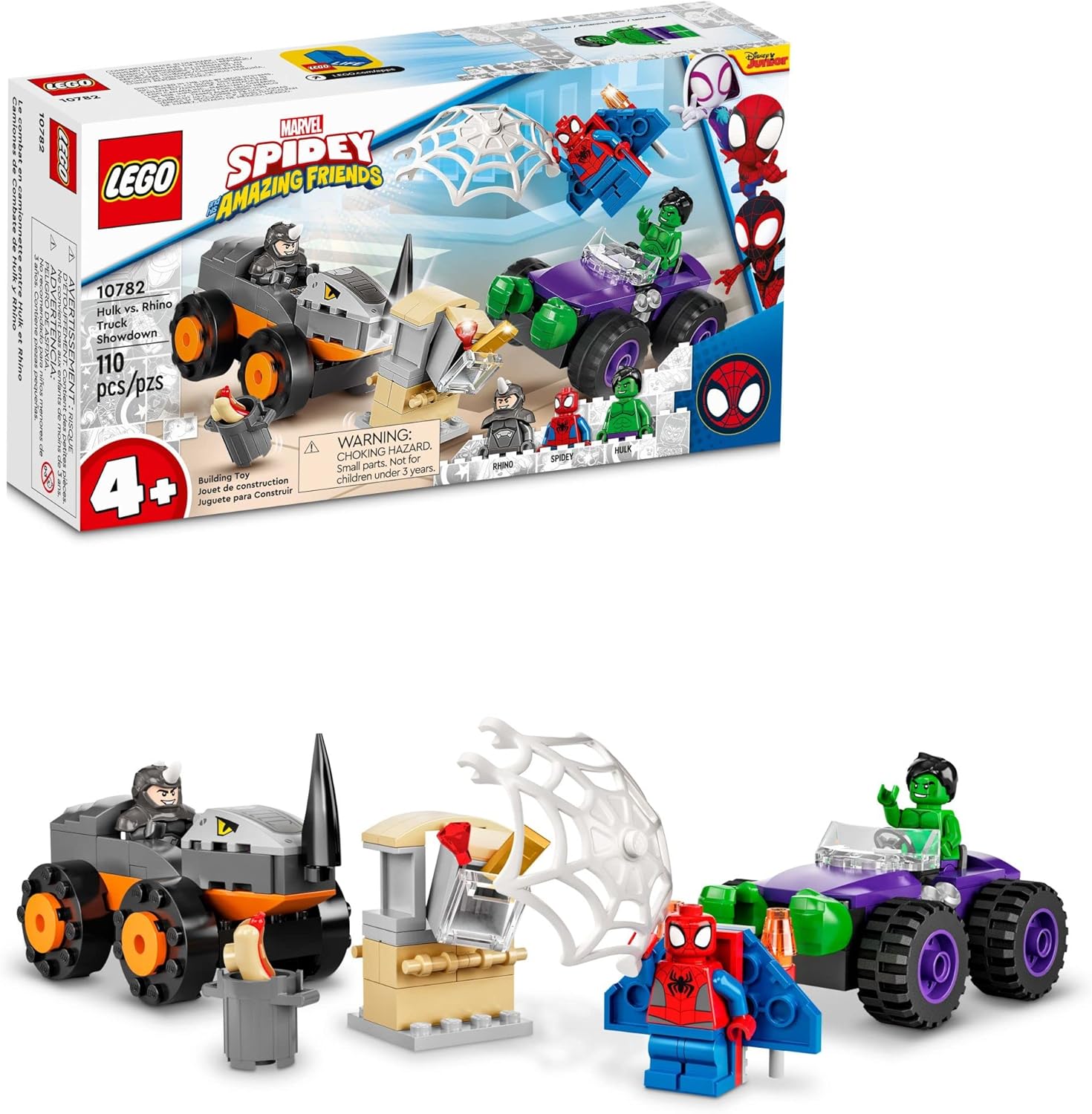 LEGO Marvel Hulk vs. Rhino Monster Truck Showdown,... LEGO Marvel Hulk vs. Rhino Monster Truck Showdown,...