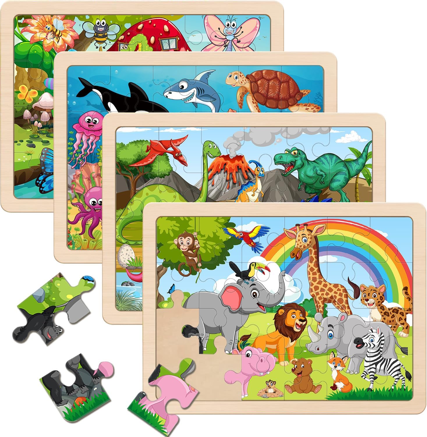 Puzzles for Kids Ages 4-6,Large 24 Piece Wooden Puzzles for Toddlers 2-4,Jigsaw Puzzles for Kids Ages 3-5 Boys Girls Learning Toys Gift,Wood Puzzles Ages 3 4 5 6 Puzzles for Kids Ages 4-6,Large 24 Piece Wooden Puzzles for Toddlers 2-4,Jigsaw Puzzles for Kids Ages 3-5 Boys Girls Learning Toys Gift,Wood Puzzles Ages 3 4 5 6