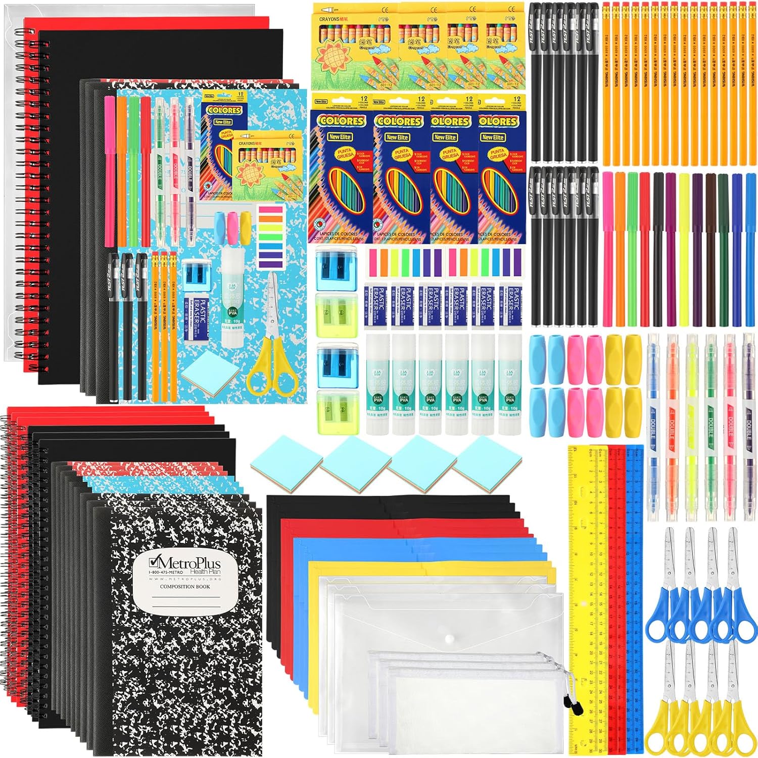 4 Sets School Supply Kit 88 Pcs Back to School... 4 Sets School Supply Kit 88 Pcs Back to School...
