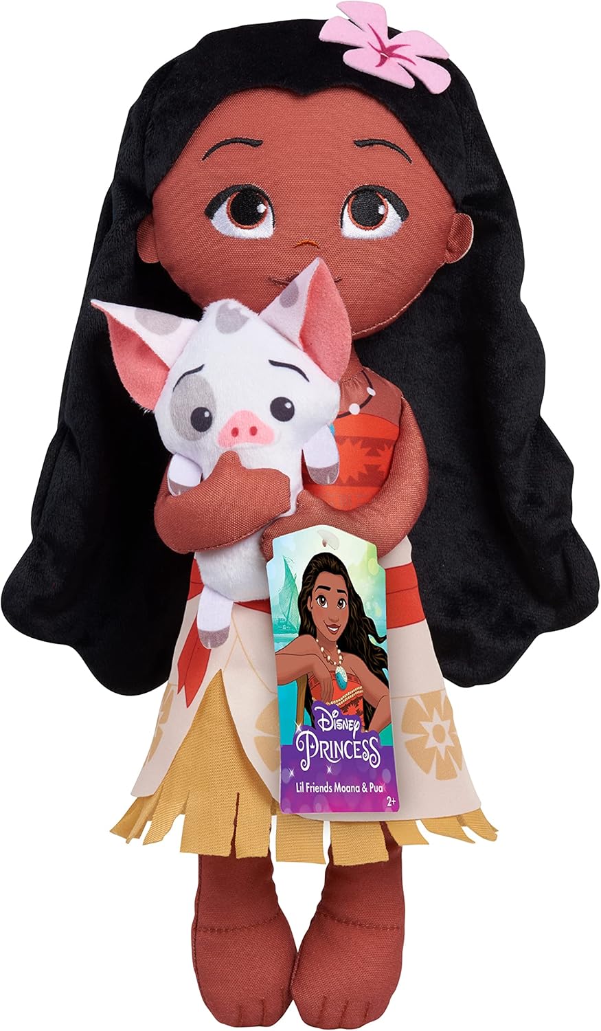 Disney Princess Lil’ Friends Plushie Moana & Pua 14-inch Plushie Doll, Kids Toys for Ages 3 Up by Just Play Disney Princess Lil’ Friends Plushie Moana & Pua 14-inch Plushie Doll, Kids Toys for Ages 3 Up by Just Play