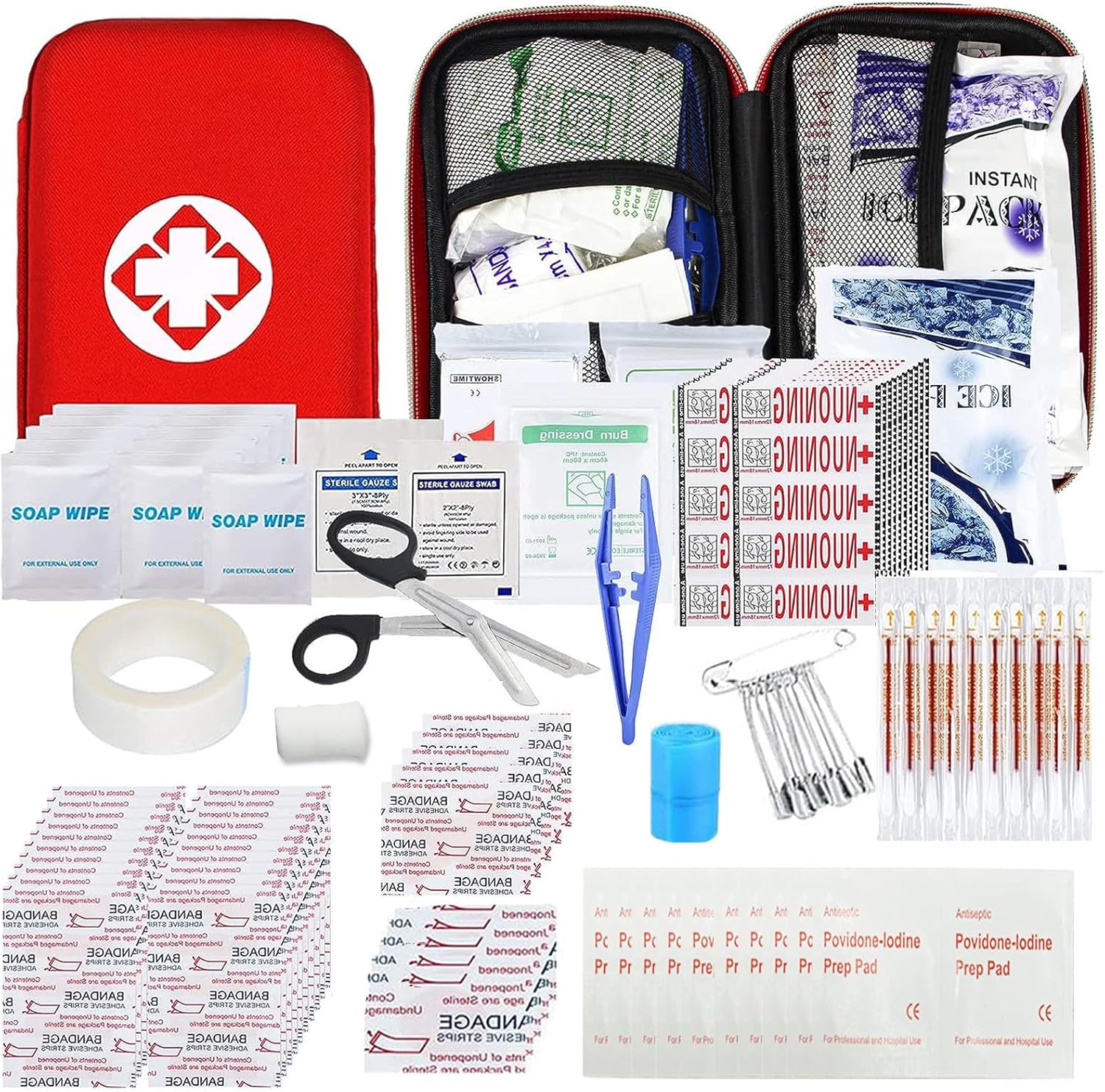 Car First Aid Kits 275Pcs Survival Gear Home Travel... Car First Aid Kits 275Pcs Survival Gear Home Travel...