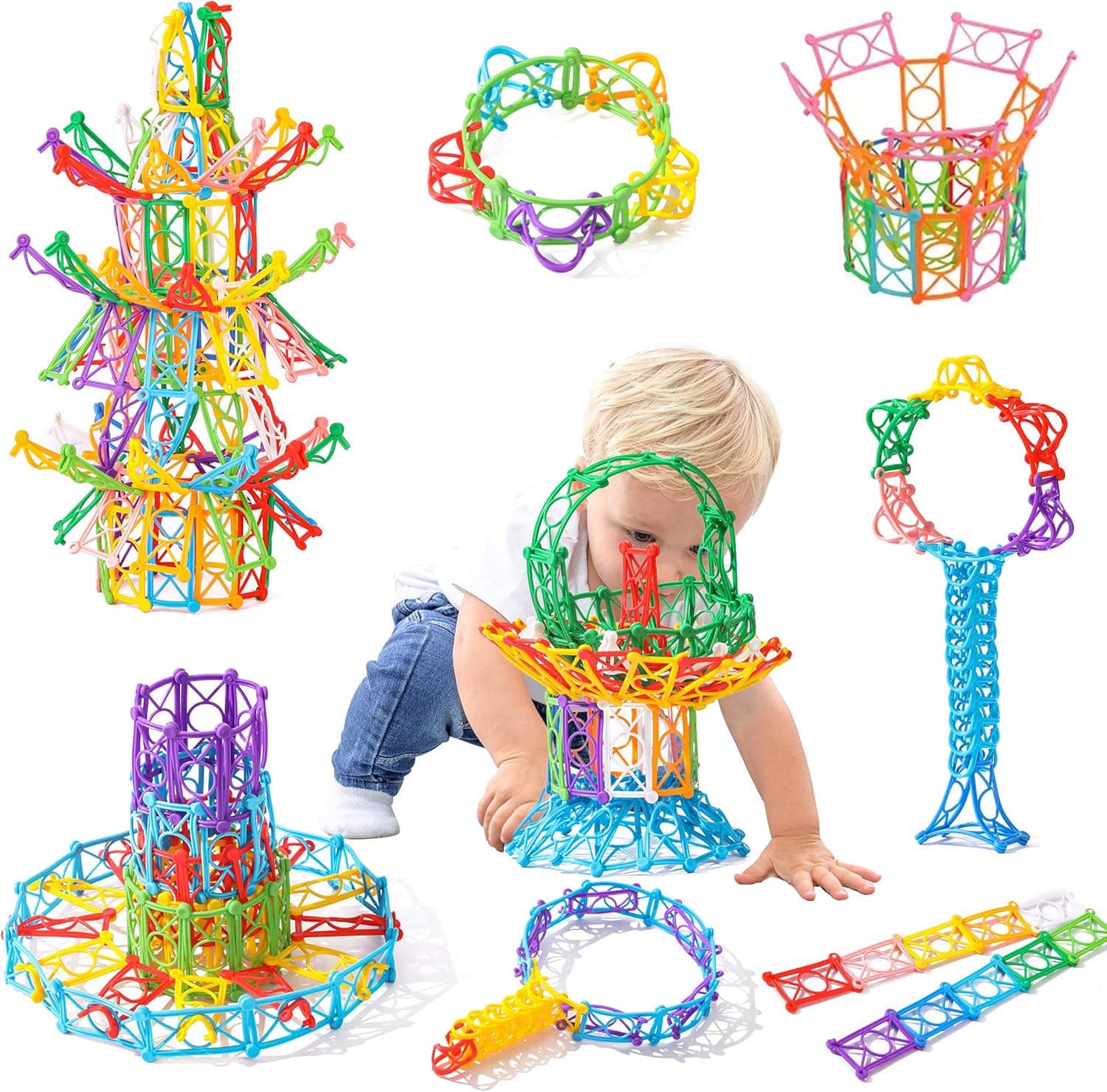 RAINBOW TOYFROG Snap-N-Twist Building Blocks –... RAINBOW TOYFROG Snap-N-Twist Building Blocks –...