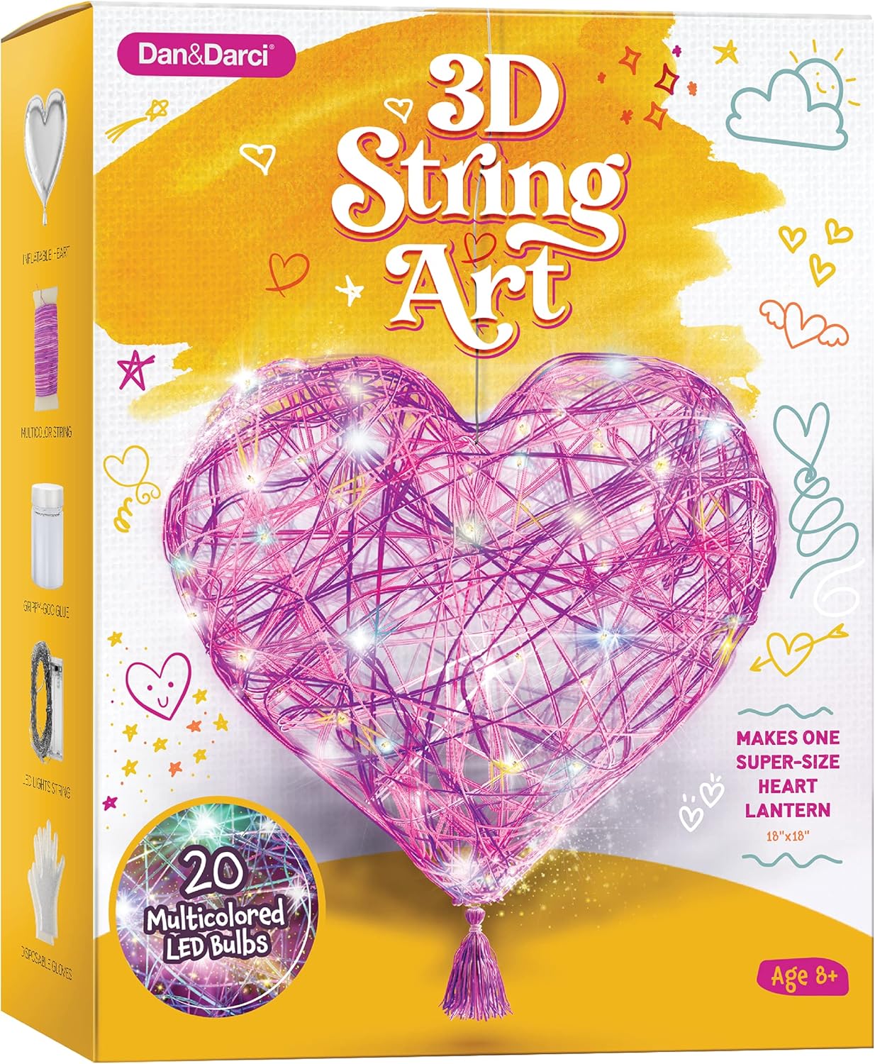 3D String Art Kit for Kids – Makes a Light-Up... 3D String Art Kit for Kids – Makes a Light-Up...