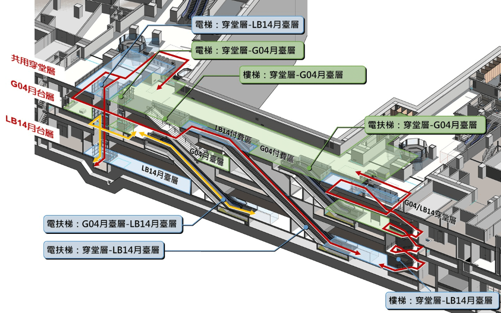捷運三鶯線延伸八德段綜規報告過關 力拼2026動工 2 《圖說》三鶯延伸八德LB14地下3層車站。〈捷運局提供〉