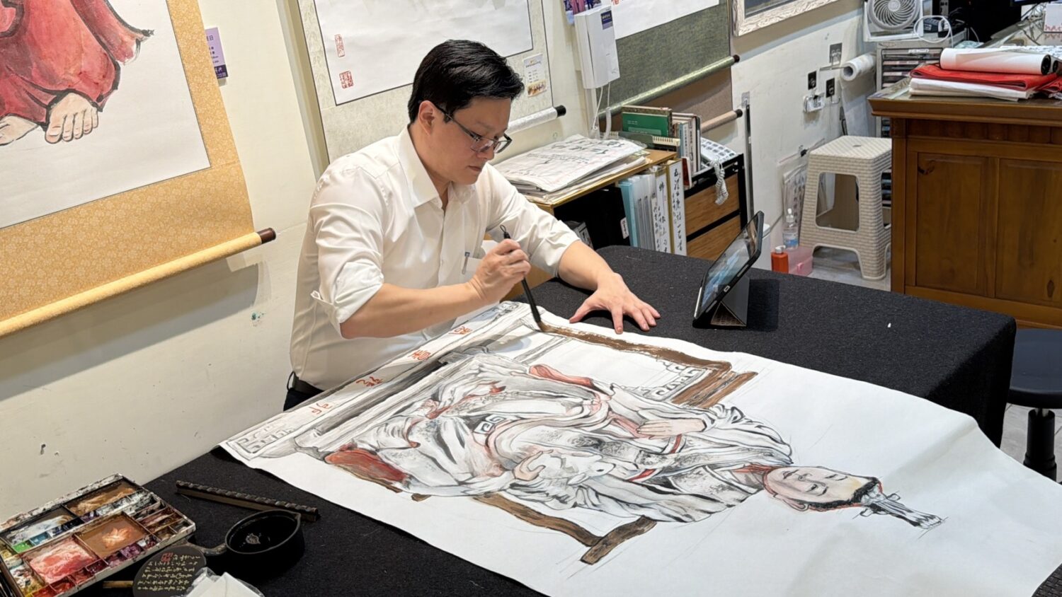 台南市府官員揚名日本「福岡國際書畫展」 徐健麟畫作榮獲福岡教育委員會賞 台南市府官員揚名日本「福岡國際書畫展」 徐健麟畫作榮獲福岡教育委員會賞