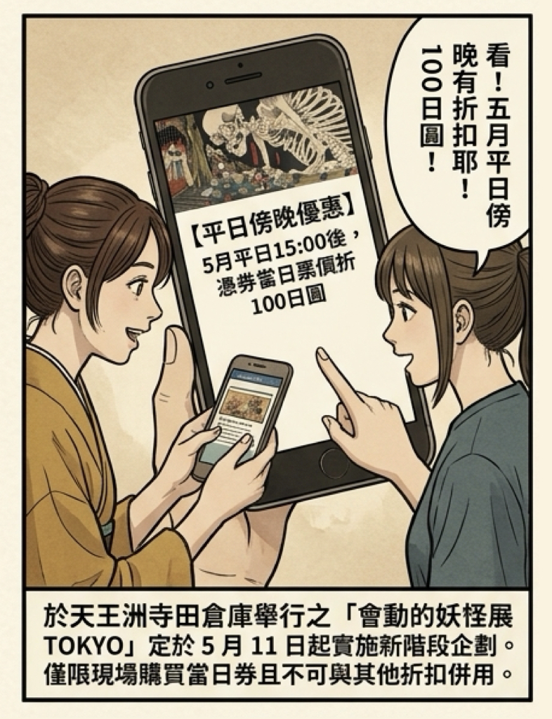會動的妖怪展5月新活動!平日傍晚優惠與和裝贈扇活動啟動 會動的妖怪展5月新活動!平日傍晚優惠與和裝贈扇活動啟動